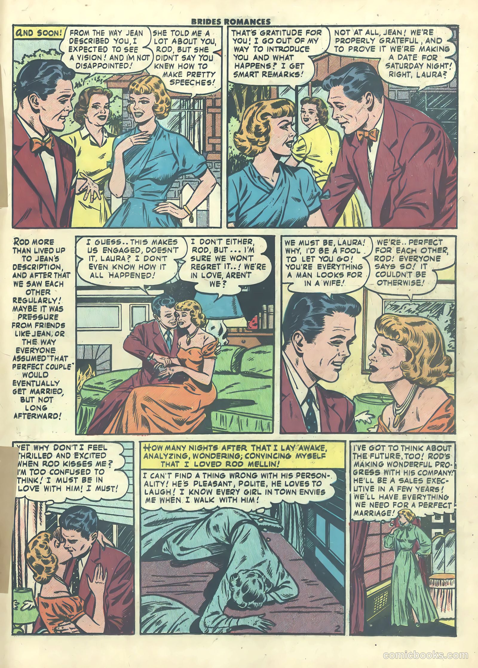 Brides Romances #19 (1956) — page 19 of 36