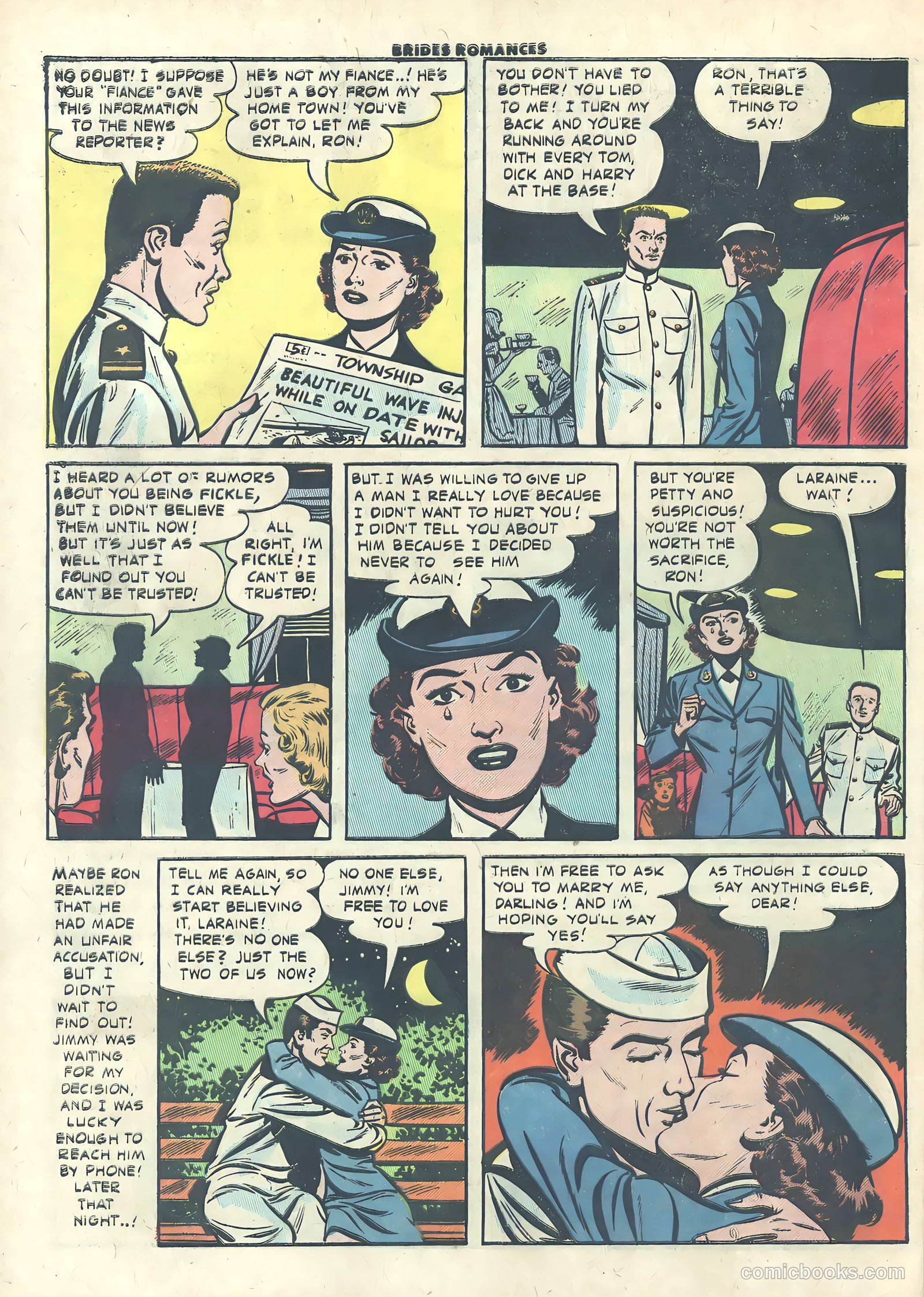 Brides Romances #19 (1956) — page 32 of 36
