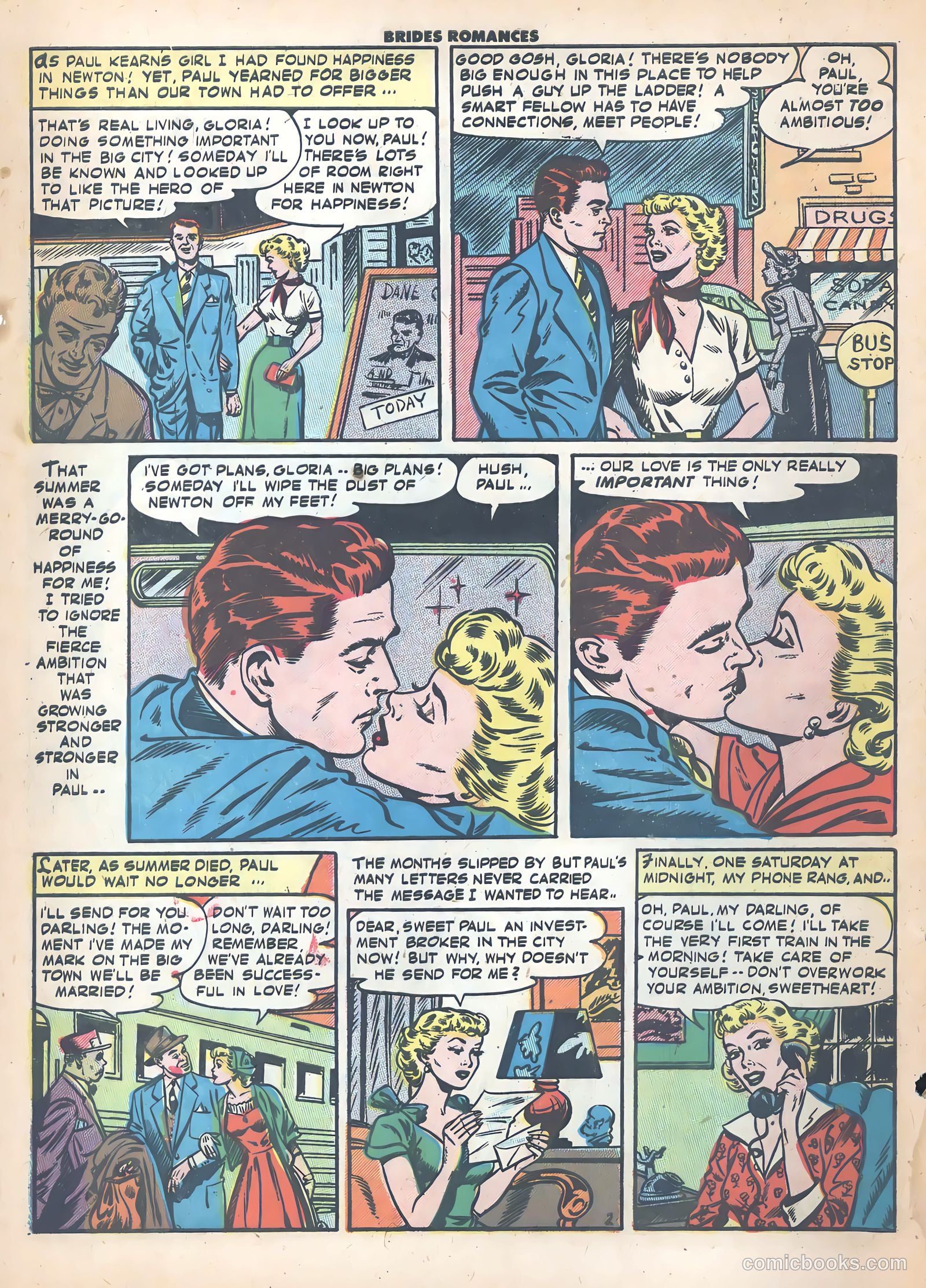 Brides Romances #22 (1956) — page 4 of 36