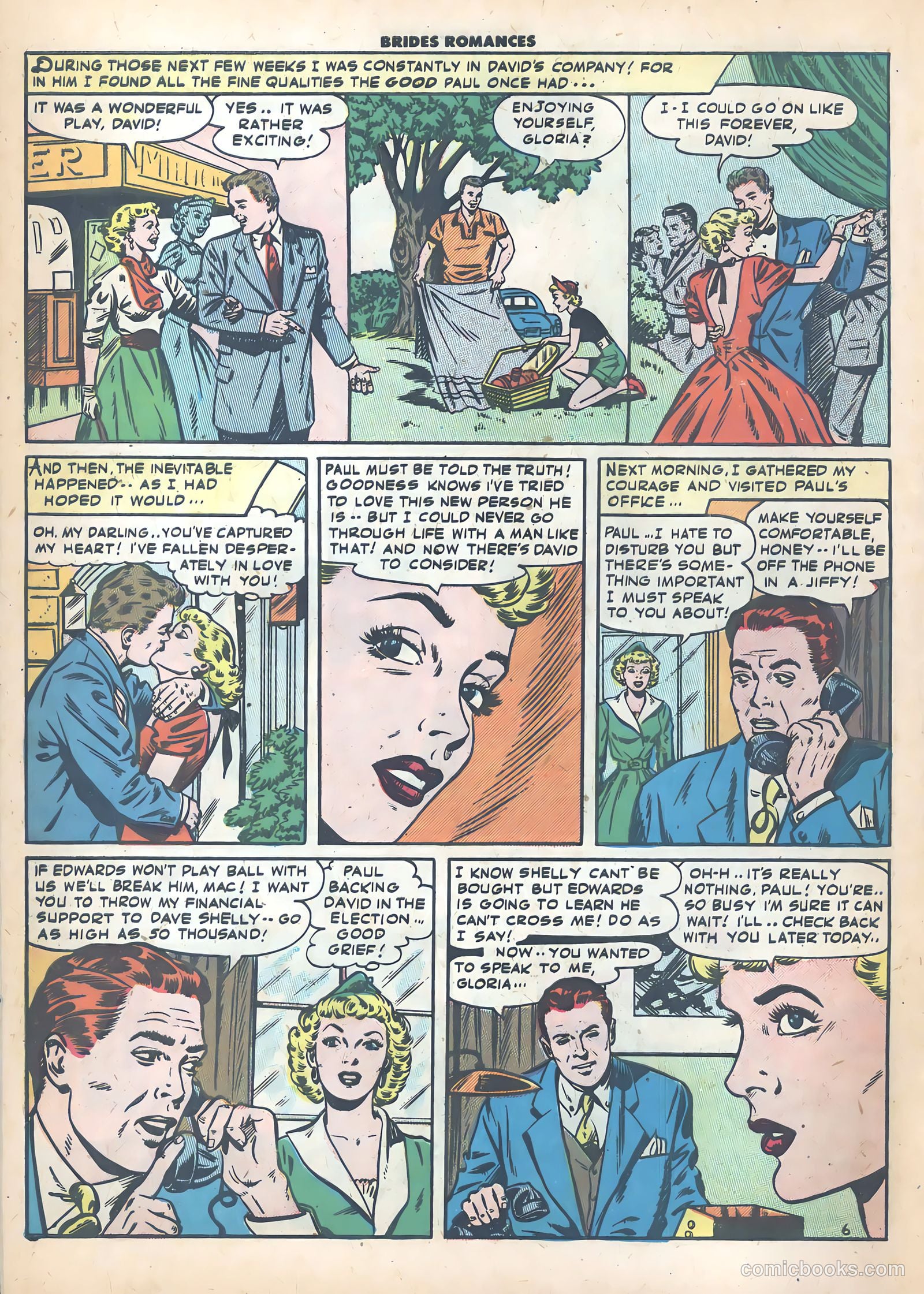 Brides Romances #22 (1956) — page 8 of 36