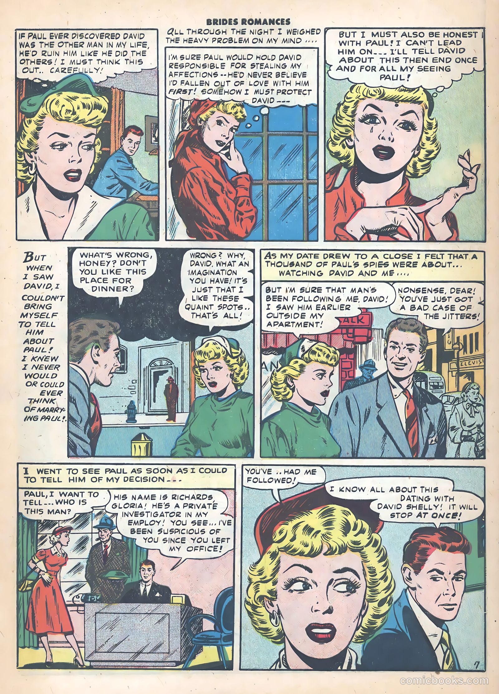 Brides Romances #22 (1956) — page 9 of 36