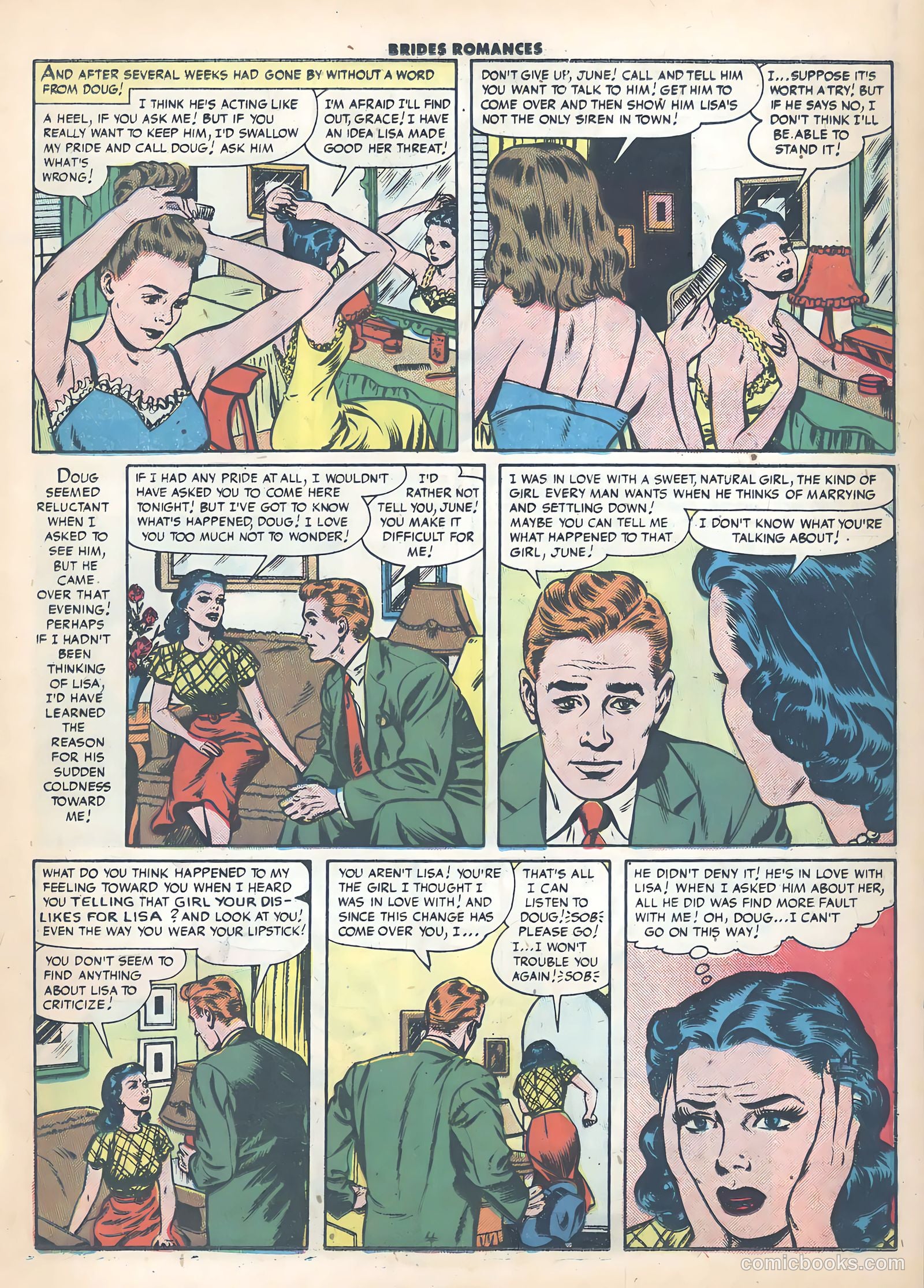 Brides Romances #22 (1956) — page 15 of 36