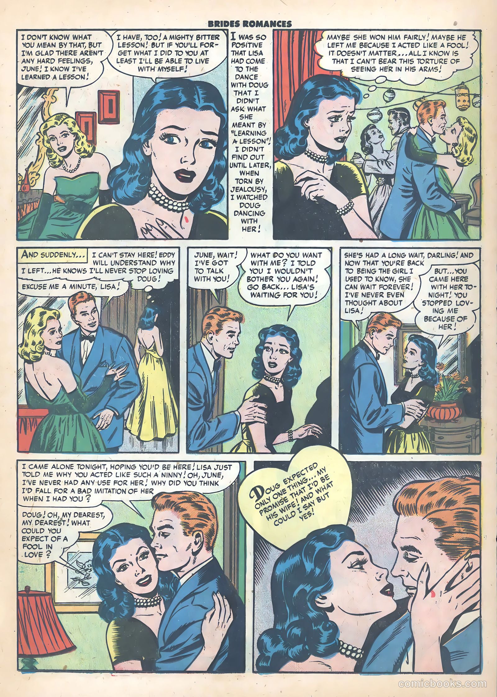 Brides Romances #22 (1956) — page 17 of 36