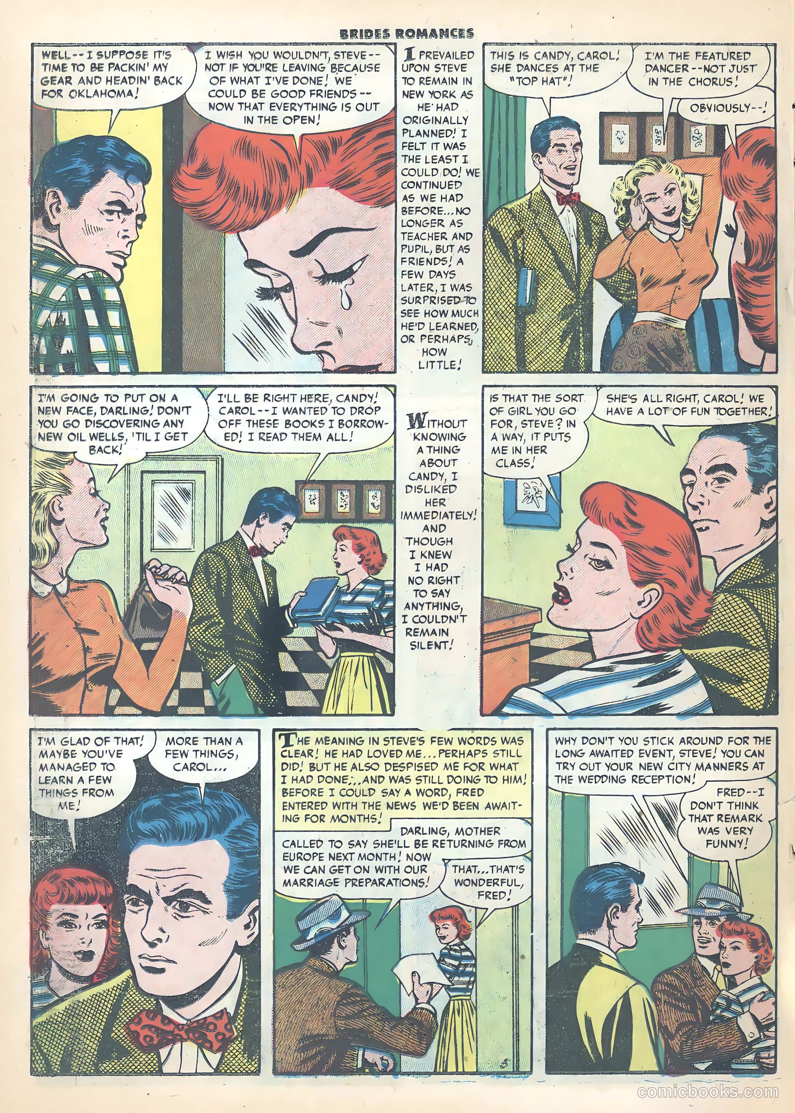 Brides Romances #22 (1956) — page 22 of 36