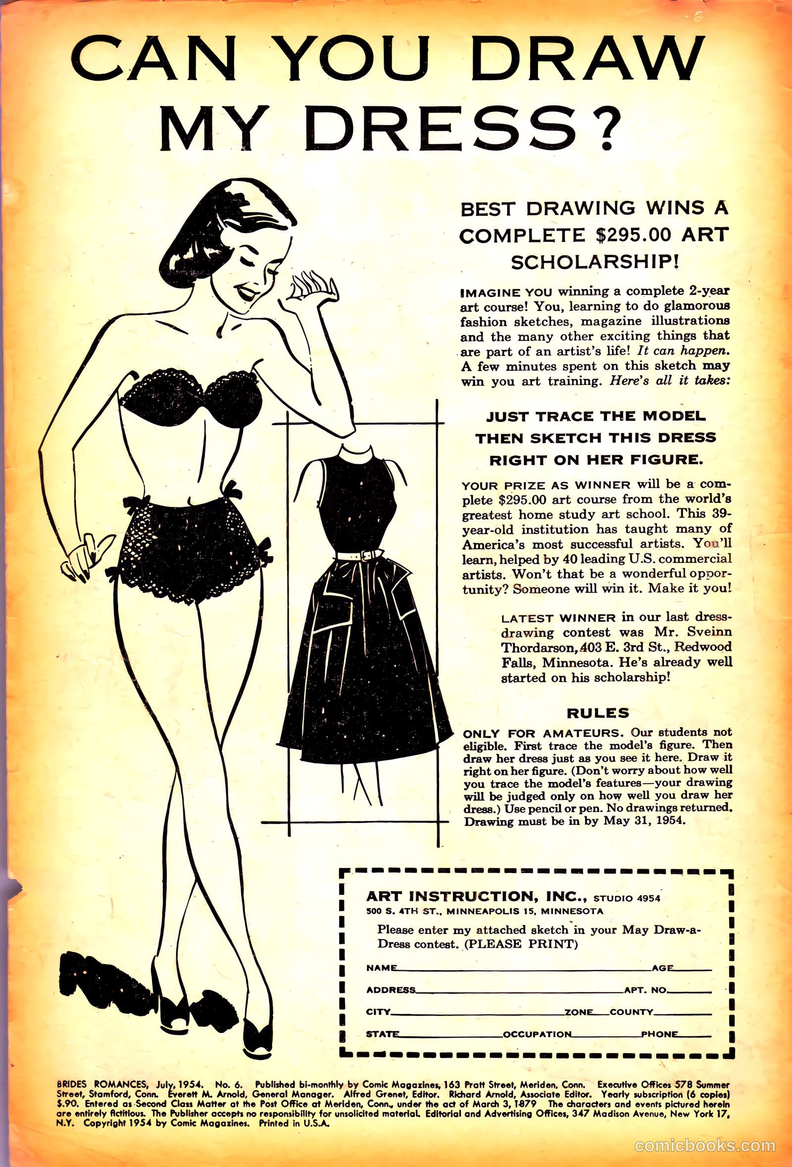 Brides Romances #6 (1954) — page 2 of 37