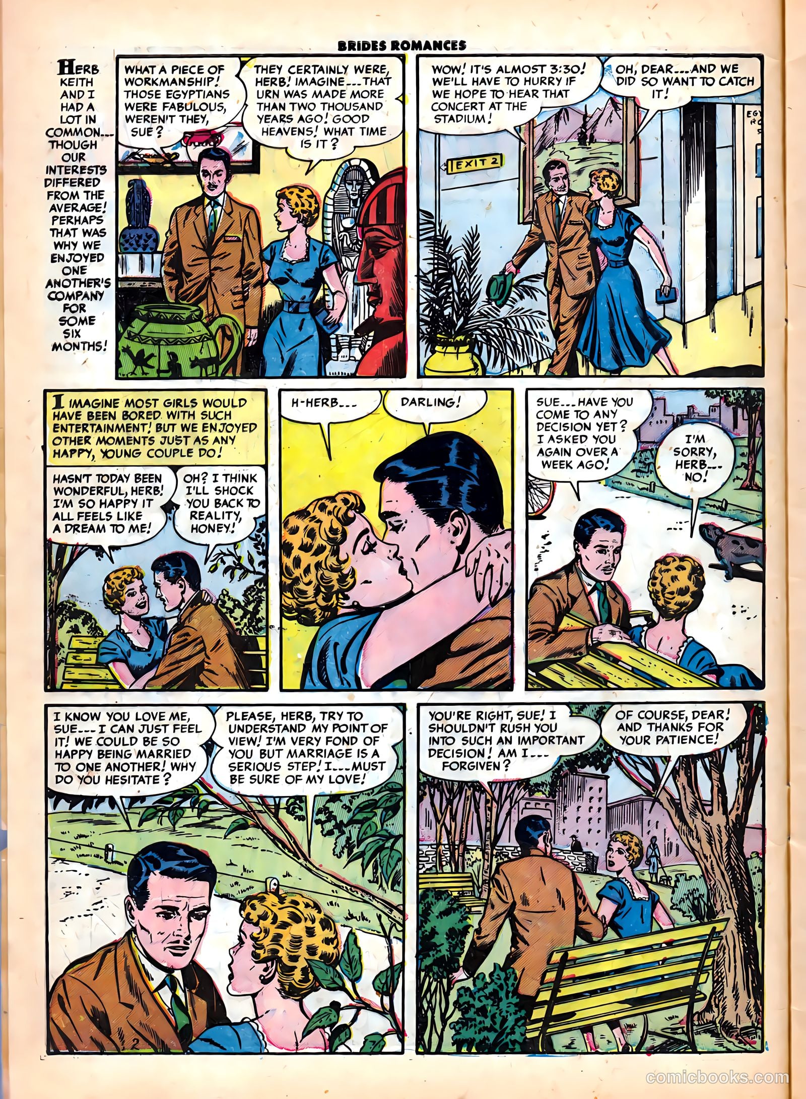 Brides Romances #6 (1954) — page 4 of 37