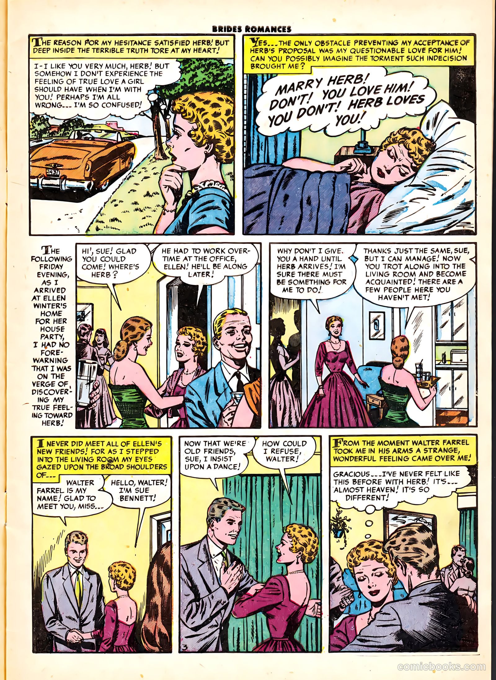 Brides Romances #6 (1954) — page 5 of 37
