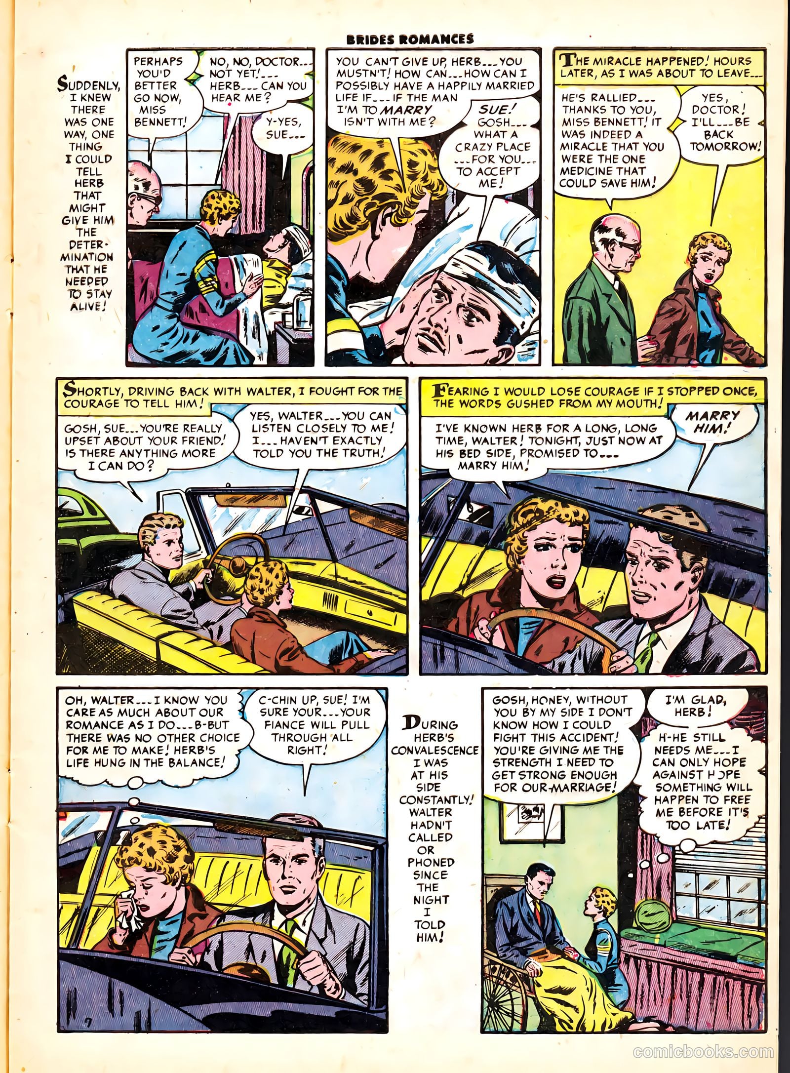 Brides Romances #6 (1954) — page 9 of 37