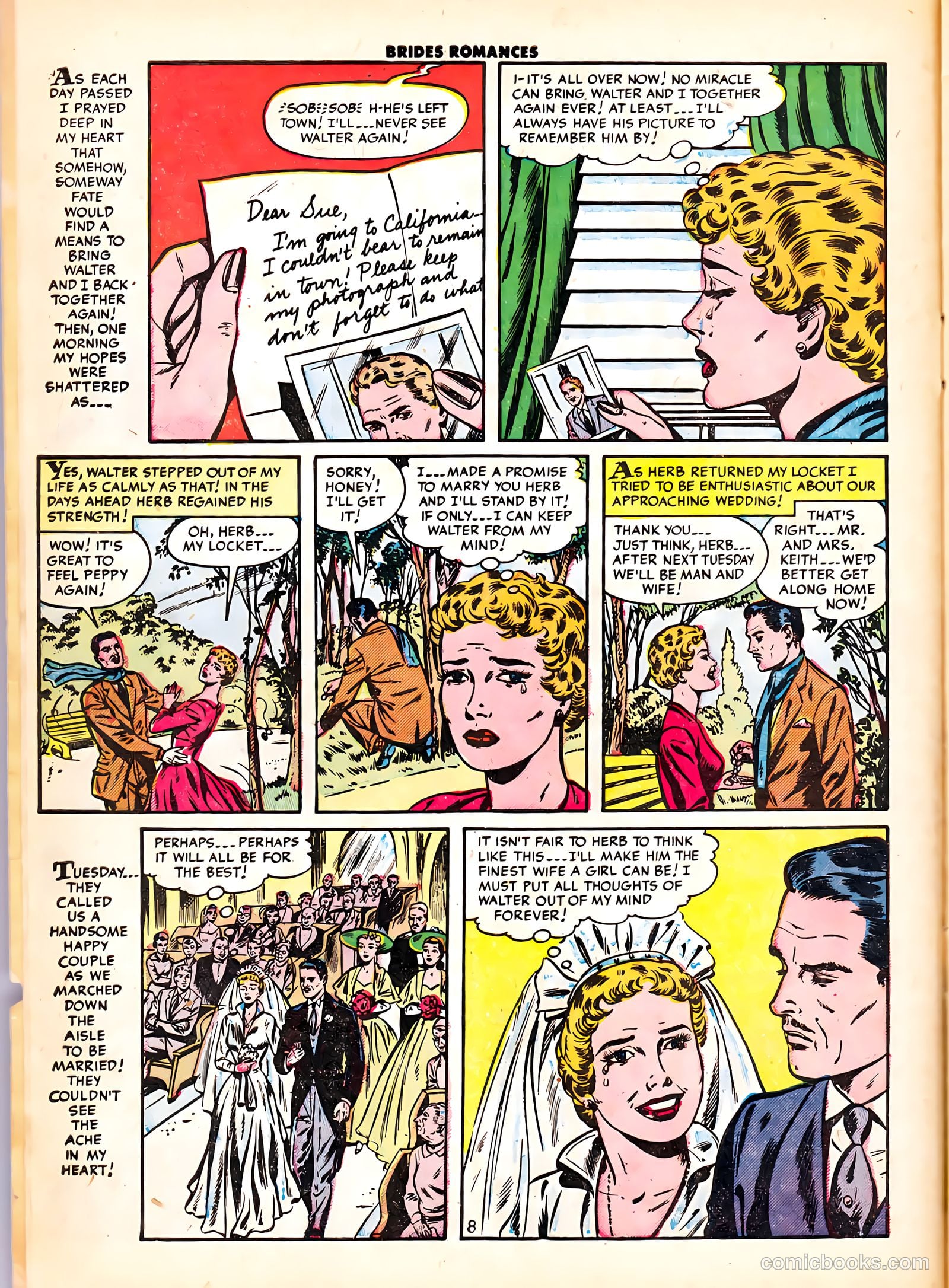Brides Romances #6 (1954) — page 10 of 37