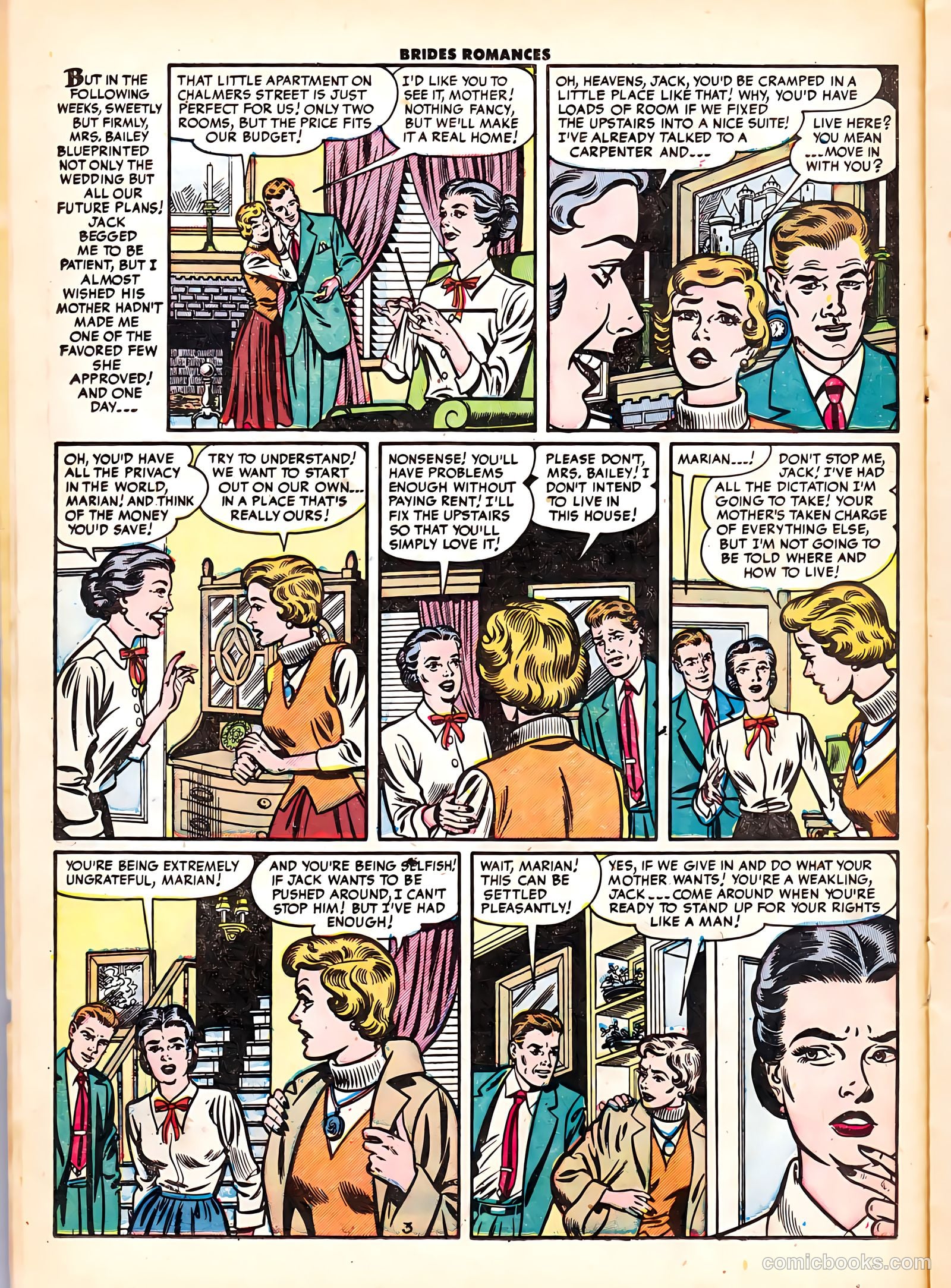 Brides Romances #6 (1954) — page 14 of 37