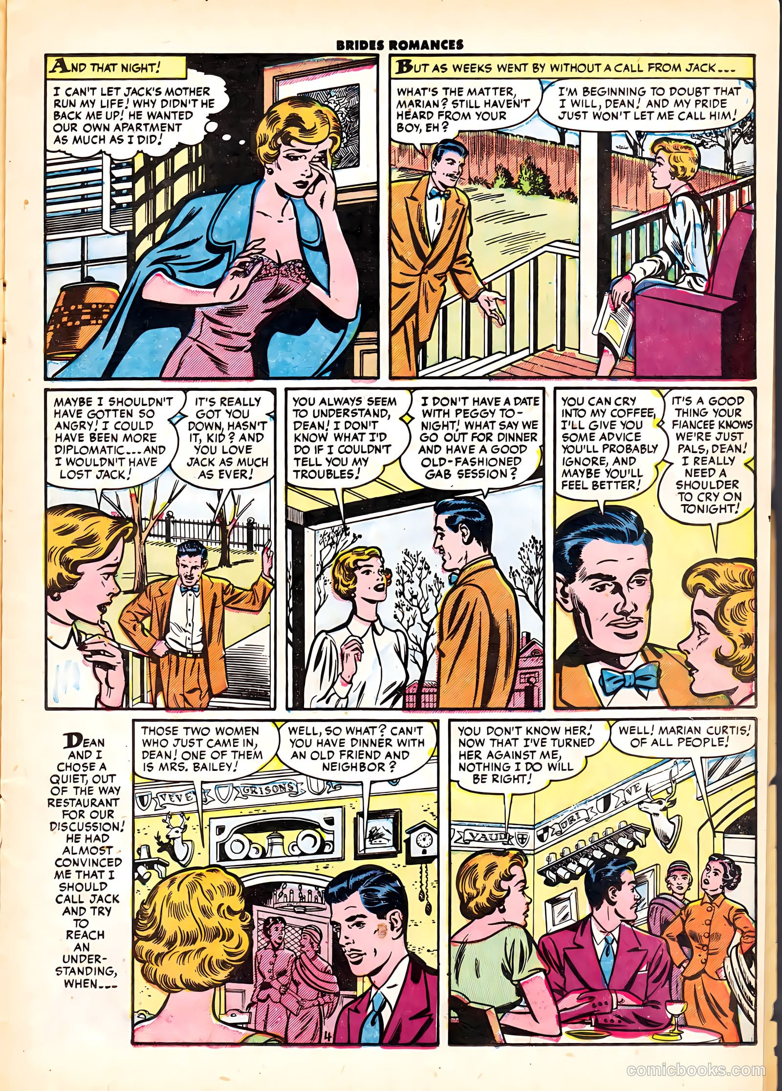 Brides Romances #6 (1954) — page 15 of 37