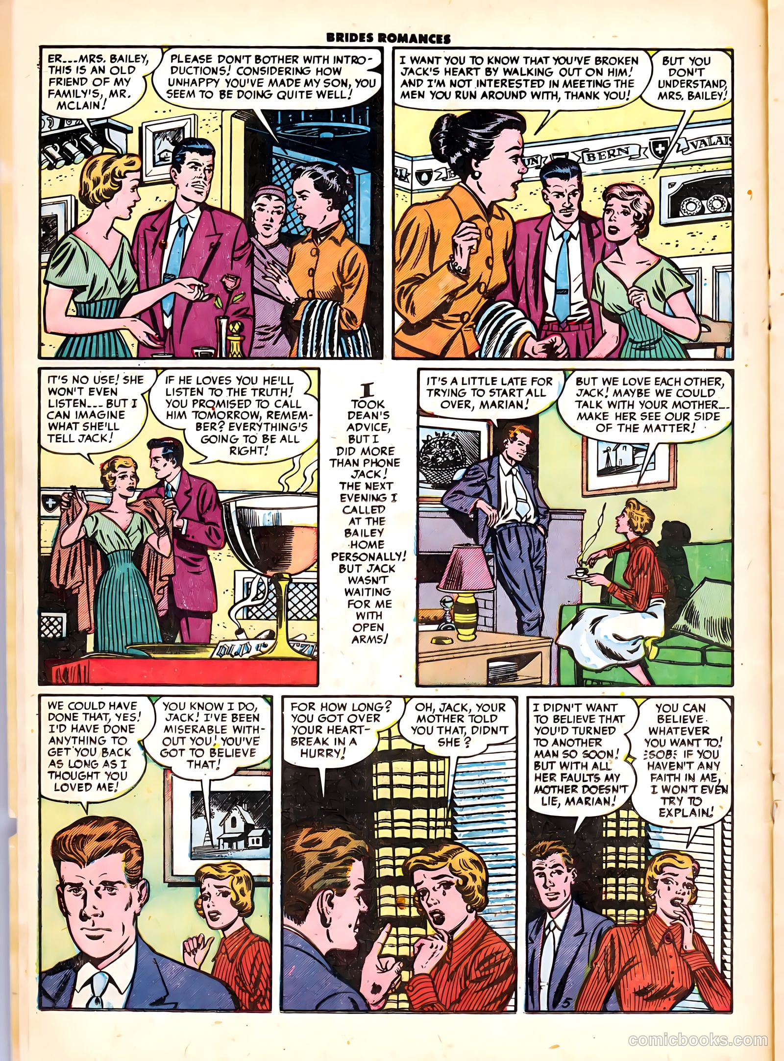 Brides Romances #6 (1954) — page 16 of 37