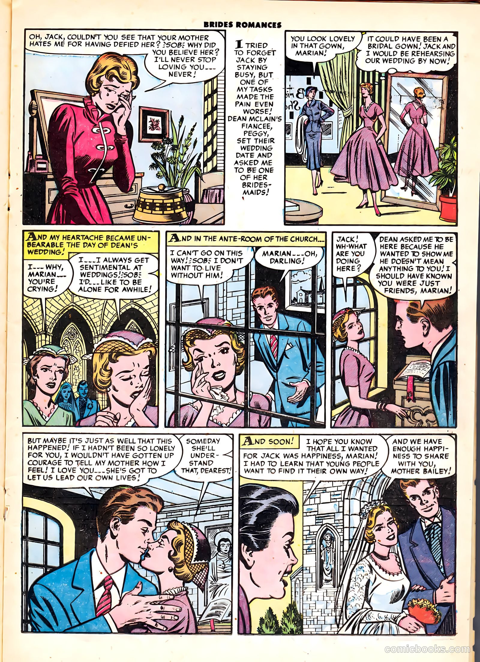 Brides Romances #6 (1954) — page 17 of 37