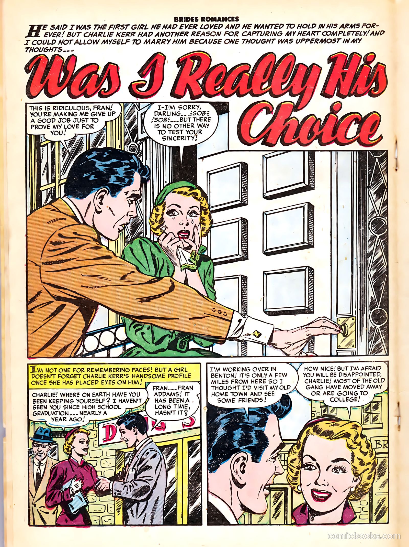 Brides Romances #6 (1954) — page 18 of 37