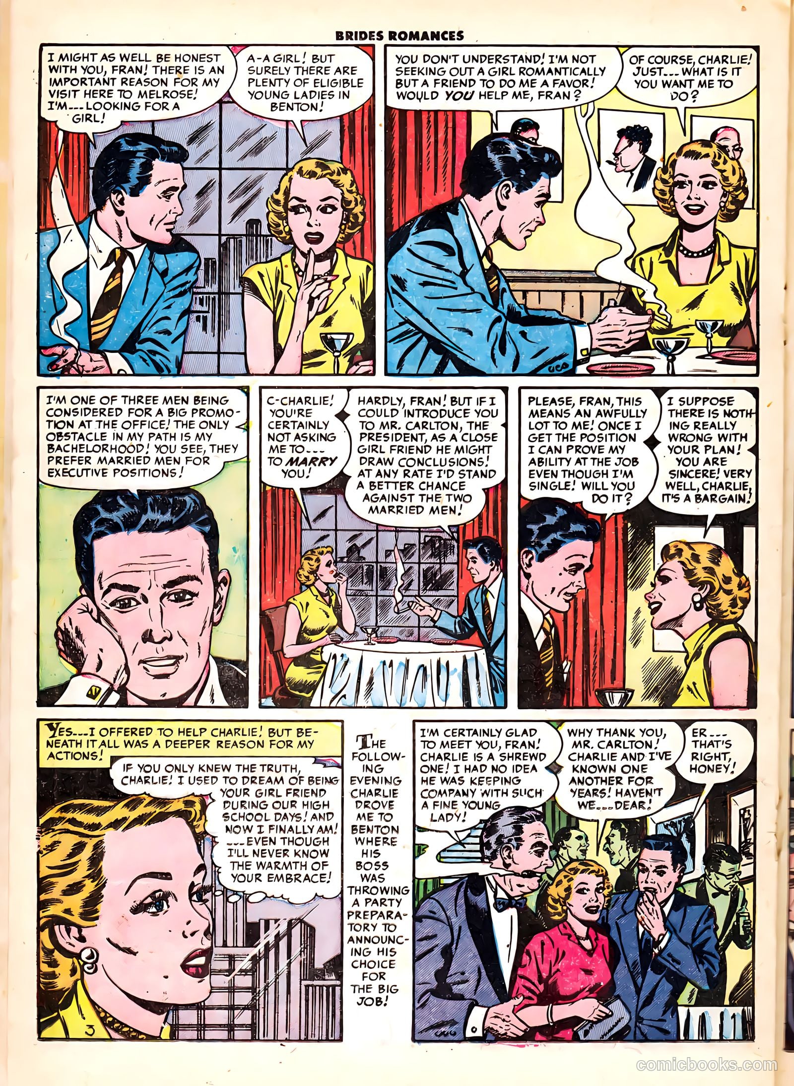 Brides Romances #6 (1954) — page 20 of 37