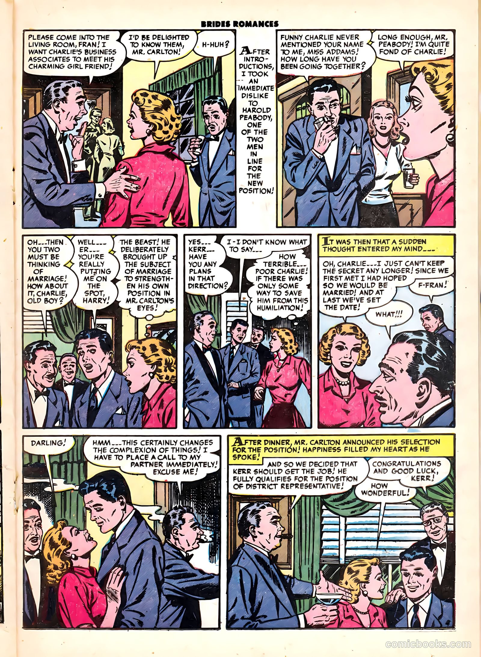 Brides Romances #6 (1954) — page 21 of 37