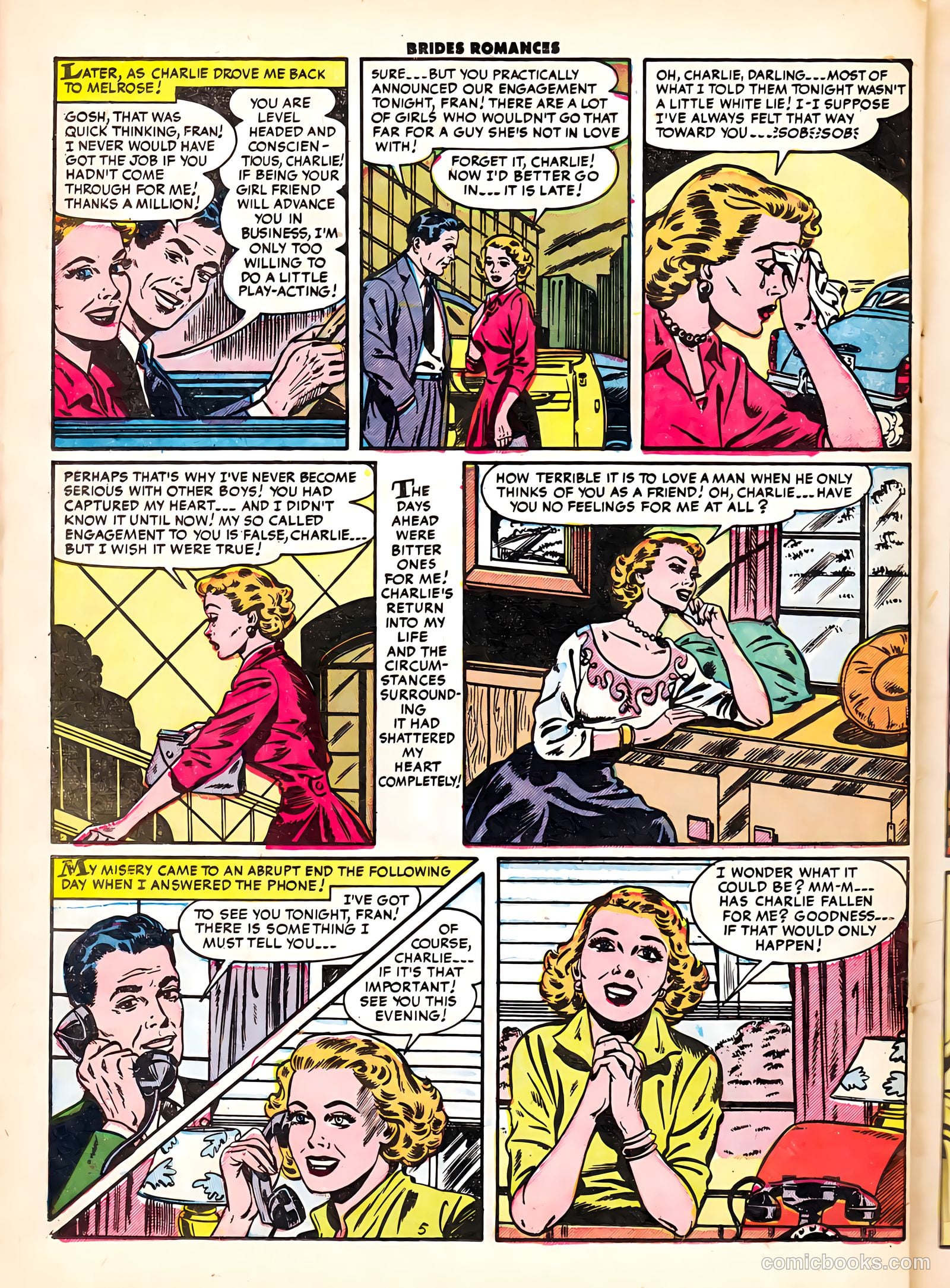 Brides Romances #6 (1954) — page 22 of 37