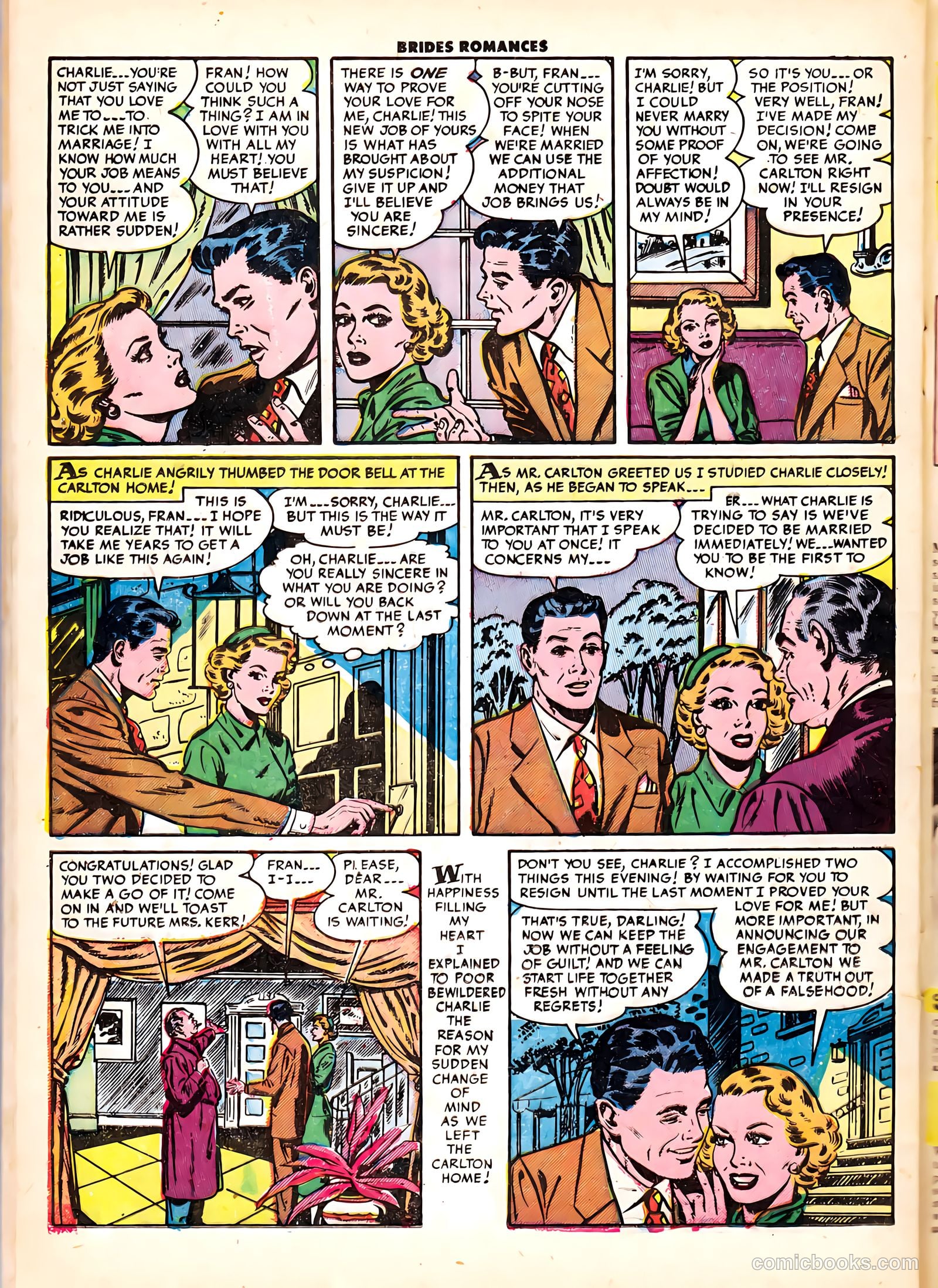 Brides Romances #6 (1954) — page 24 of 37