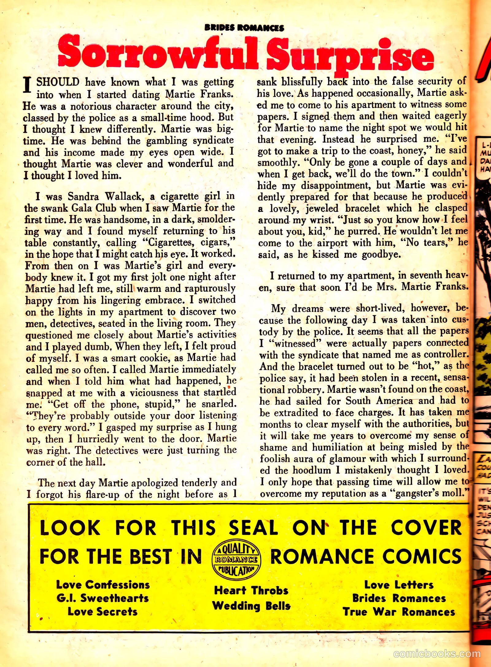Brides Romances #6 (1954) — page 26 of 37