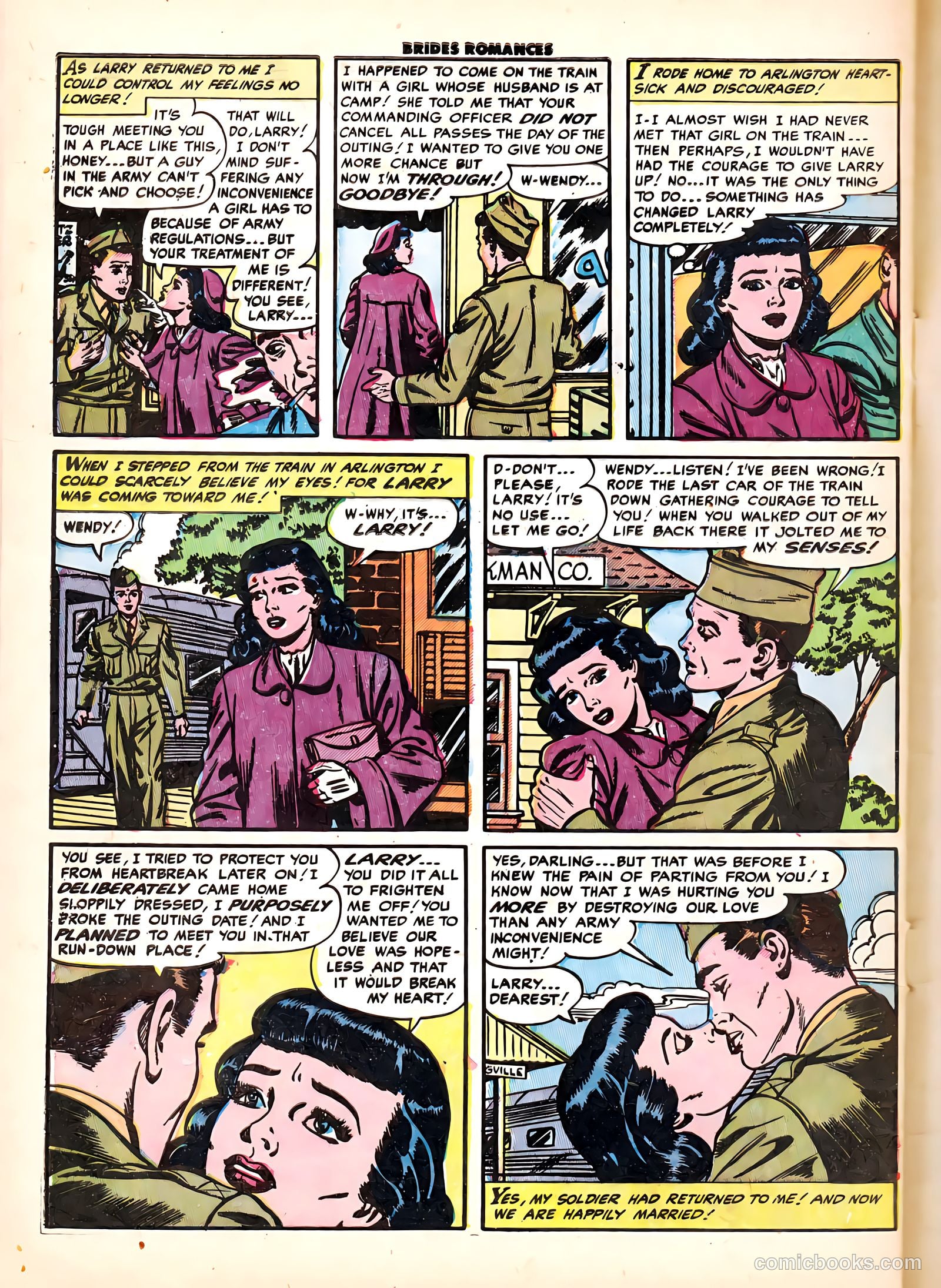 Brides Romances #6 (1954) — page 32 of 37