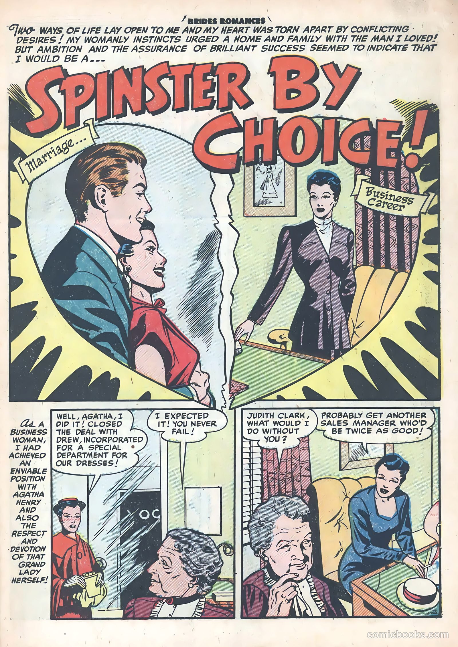 Brides Romances #9 (1955) — page 3 of 37