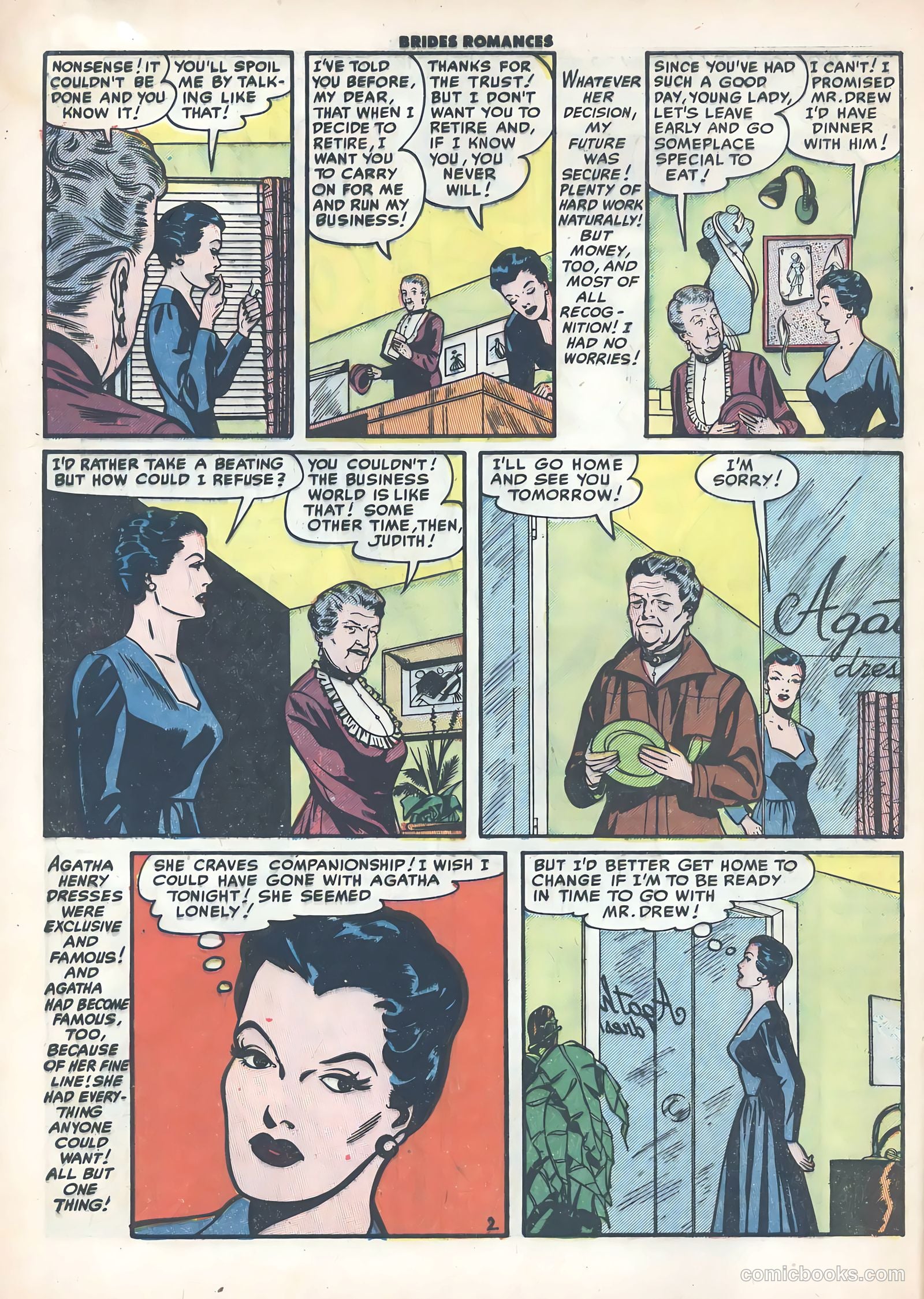 Brides Romances #9 (1955) — page 4 of 37