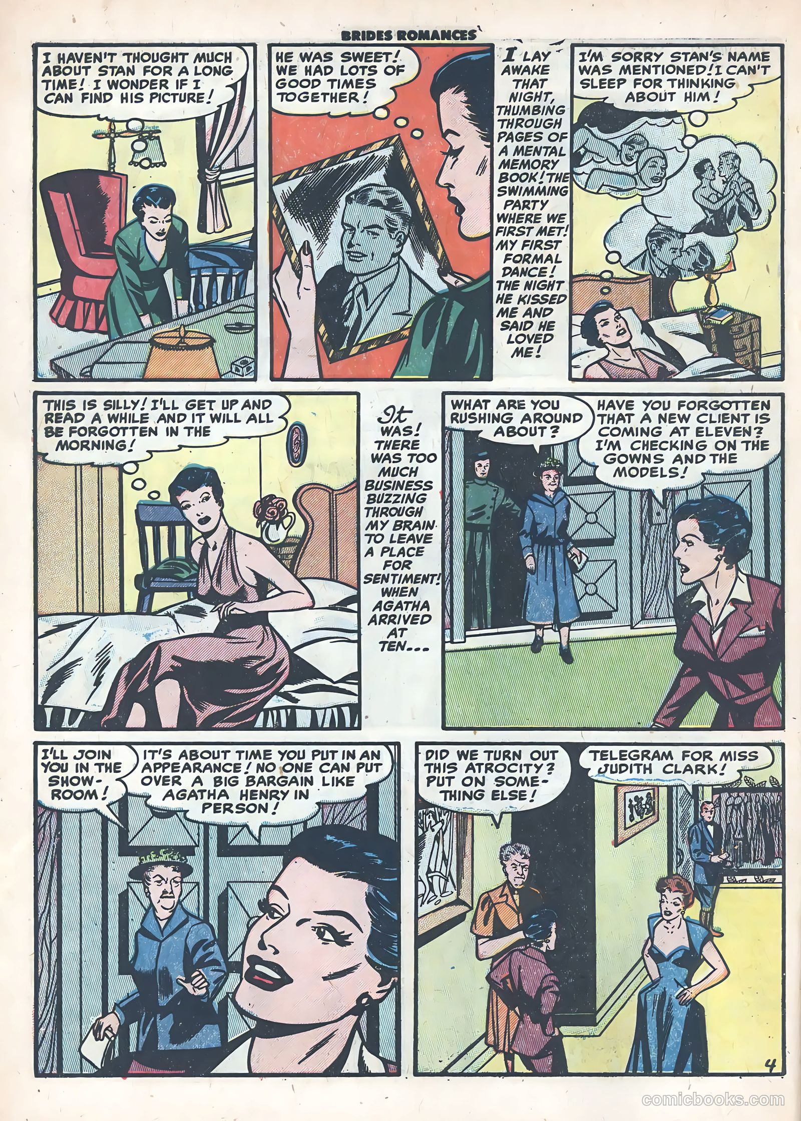 Brides Romances #9 (1955) — page 6 of 37