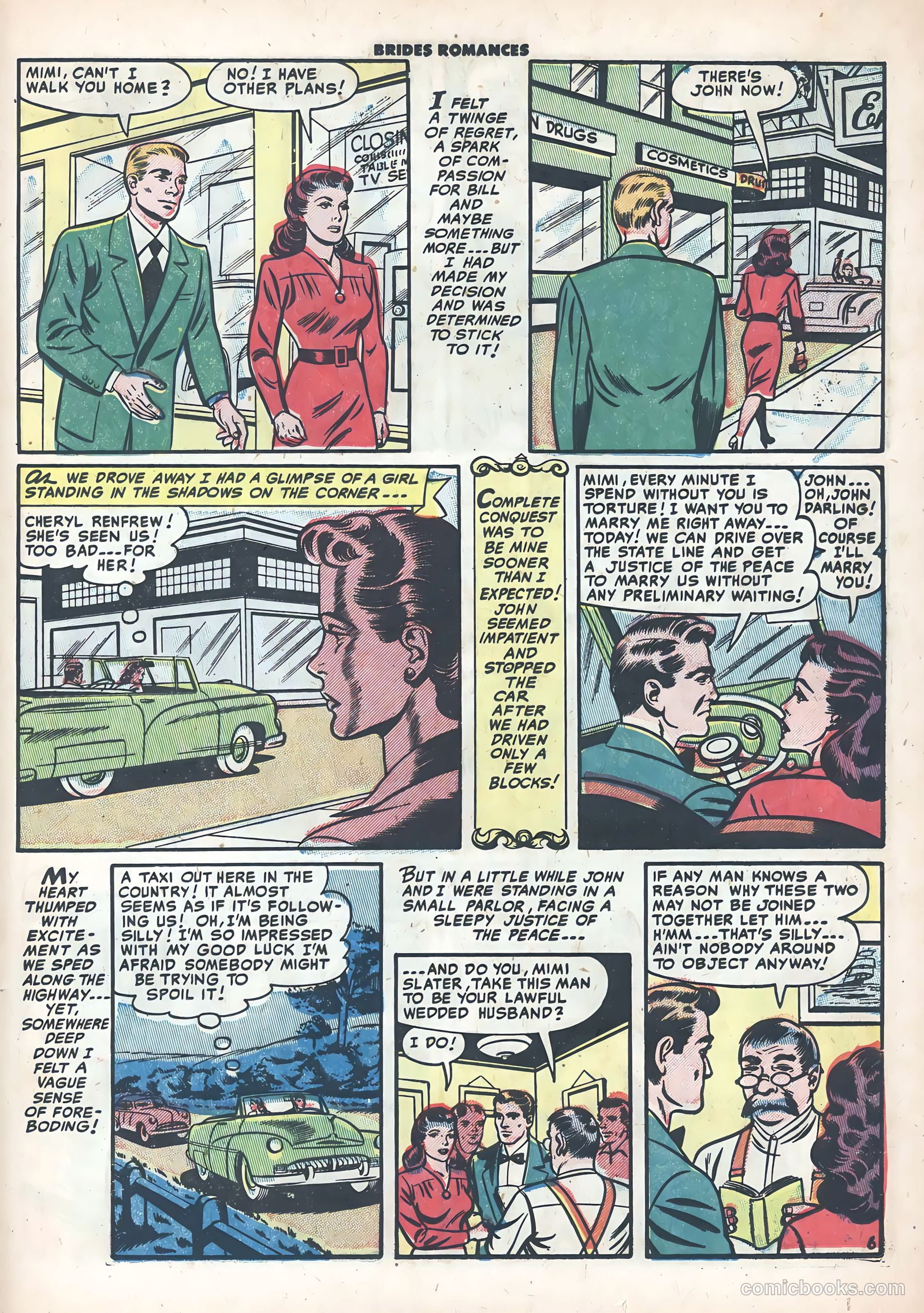 Brides Romances #9 (1955) — page 23 of 37