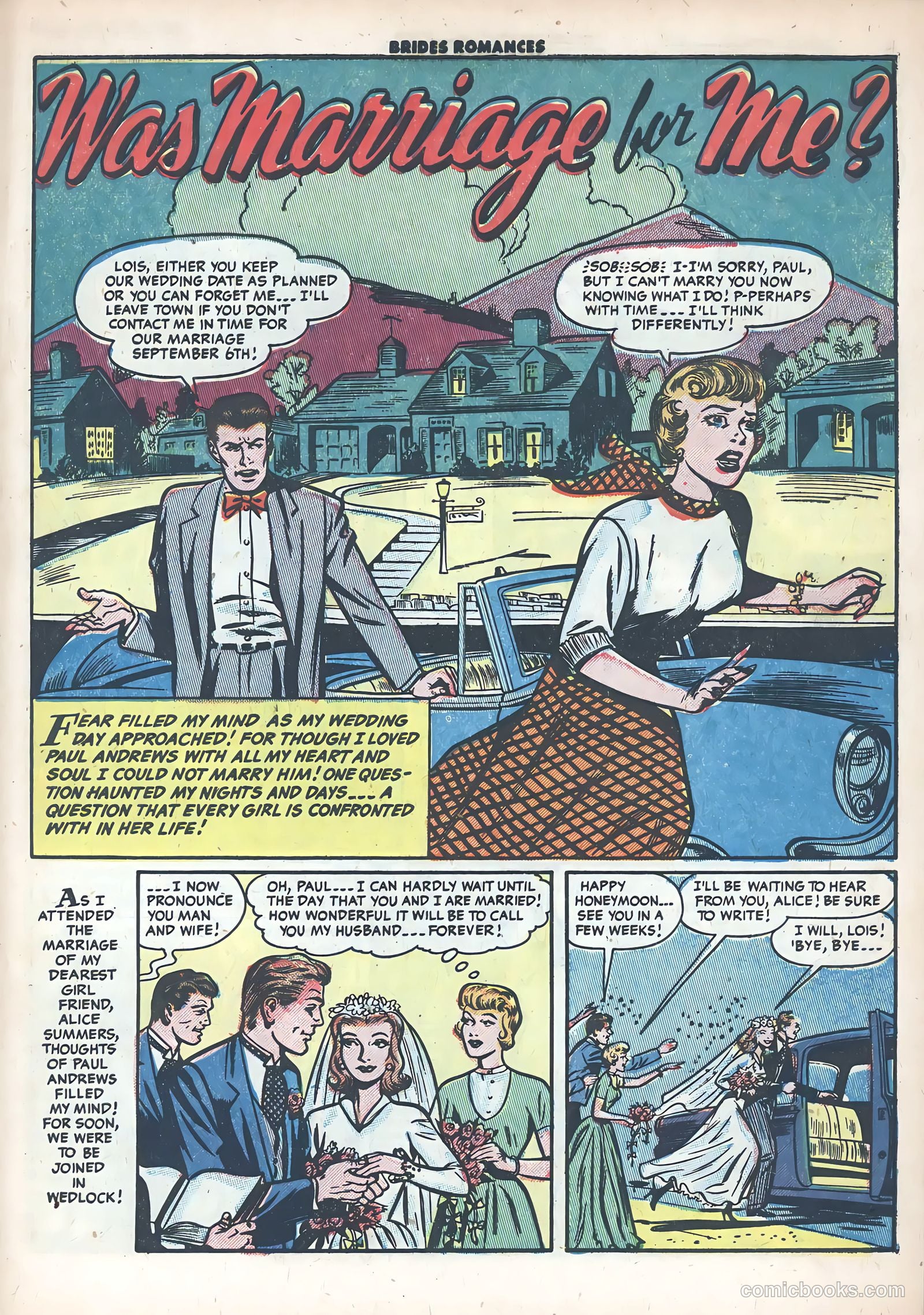 Brides Romances #9 (1955) — page 27 of 37