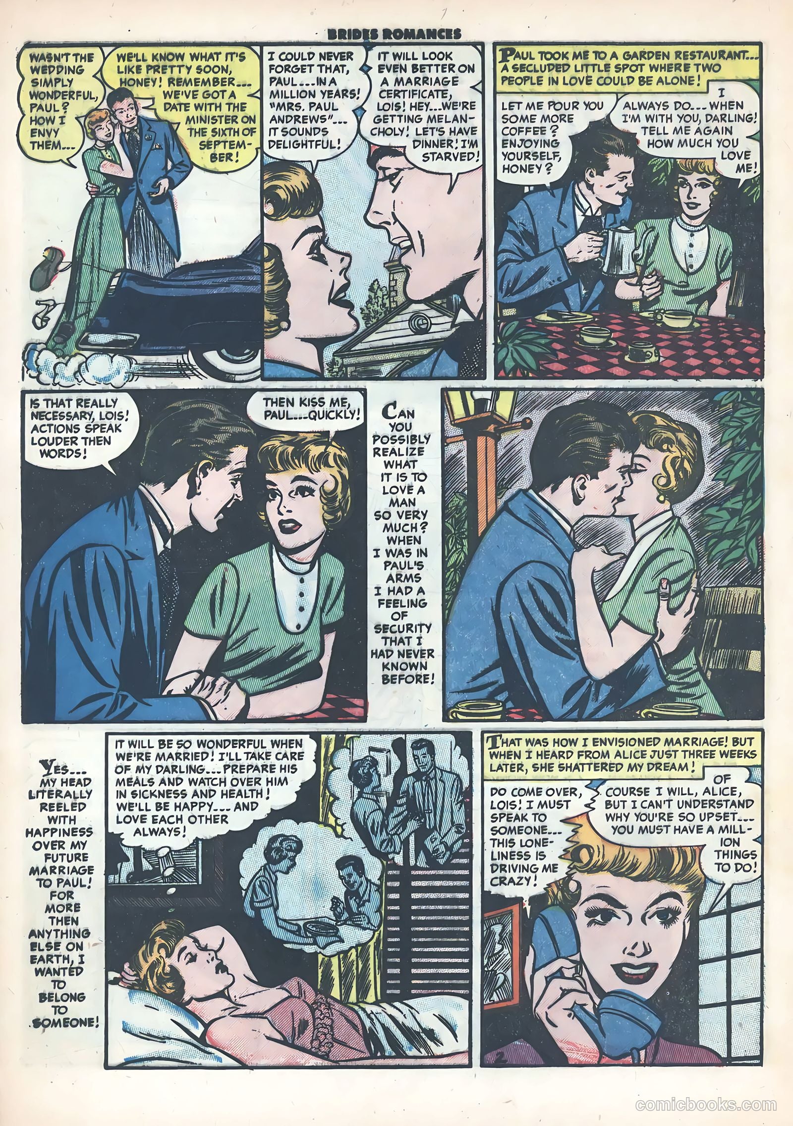 Brides Romances #9 (1955) — page 28 of 37
