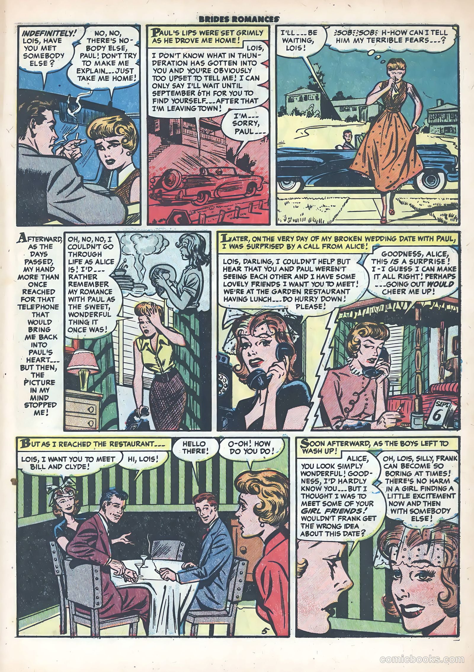 Brides Romances #9 (1955) — page 31 of 37
