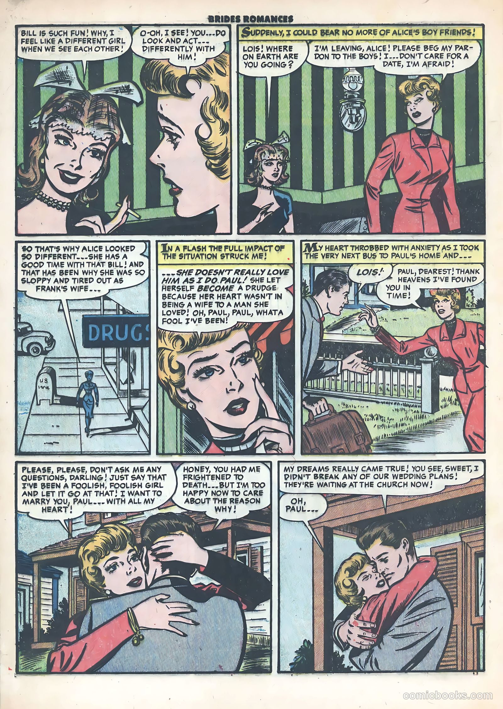 Brides Romances #9 (1955) — page 32 of 37