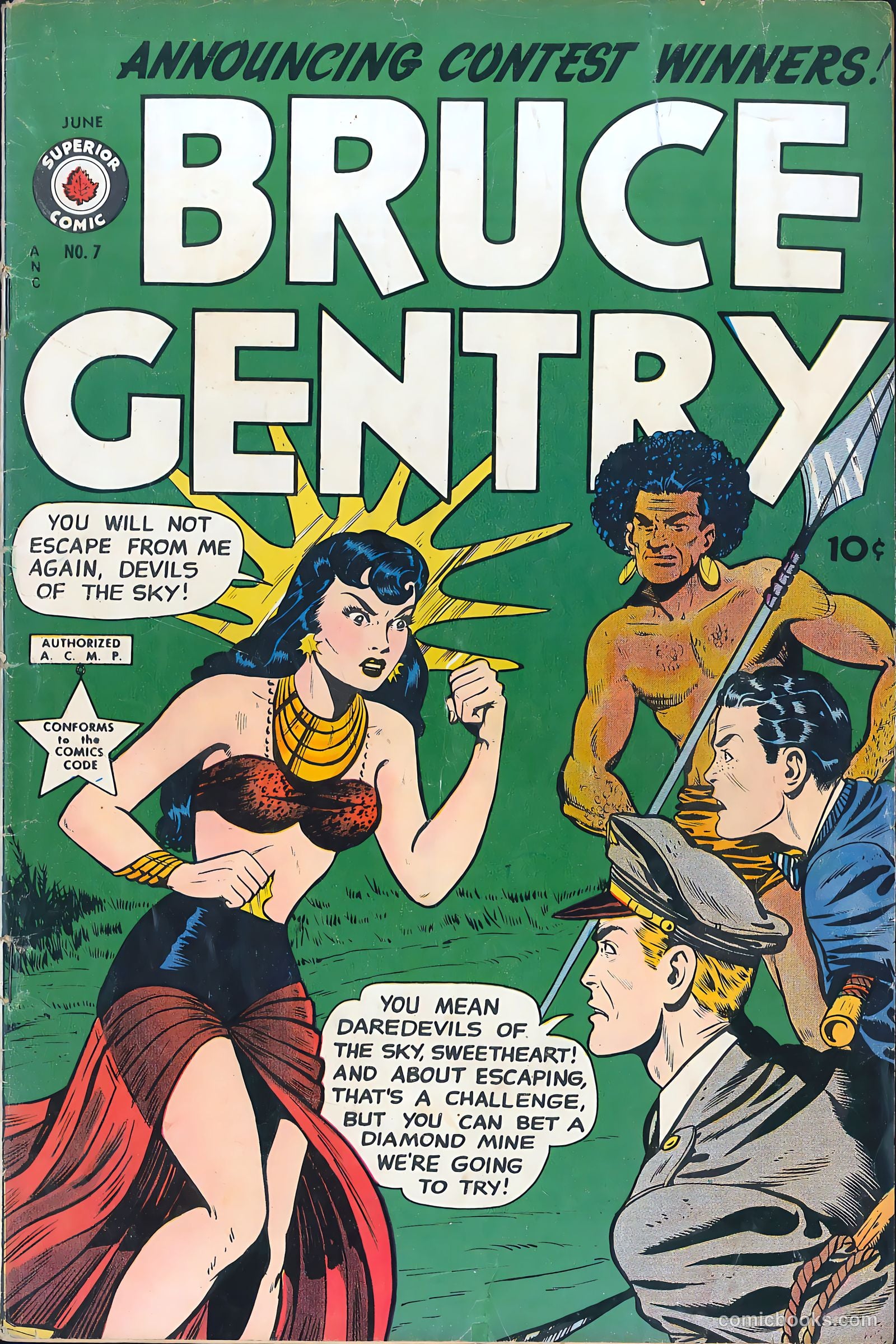Bruce Gentry Comics #7 (1949) — page 1 of 36