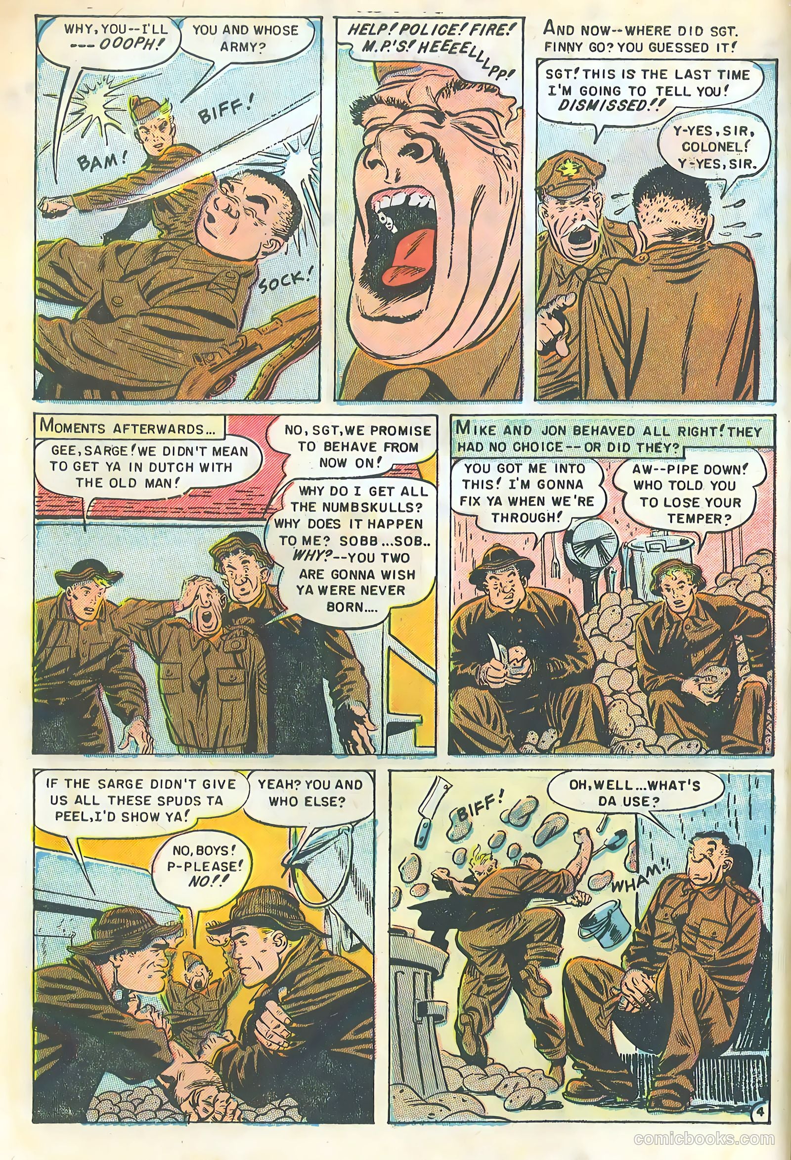 Buddies in the U.S. Army #1 (1952) — page 6 of 36