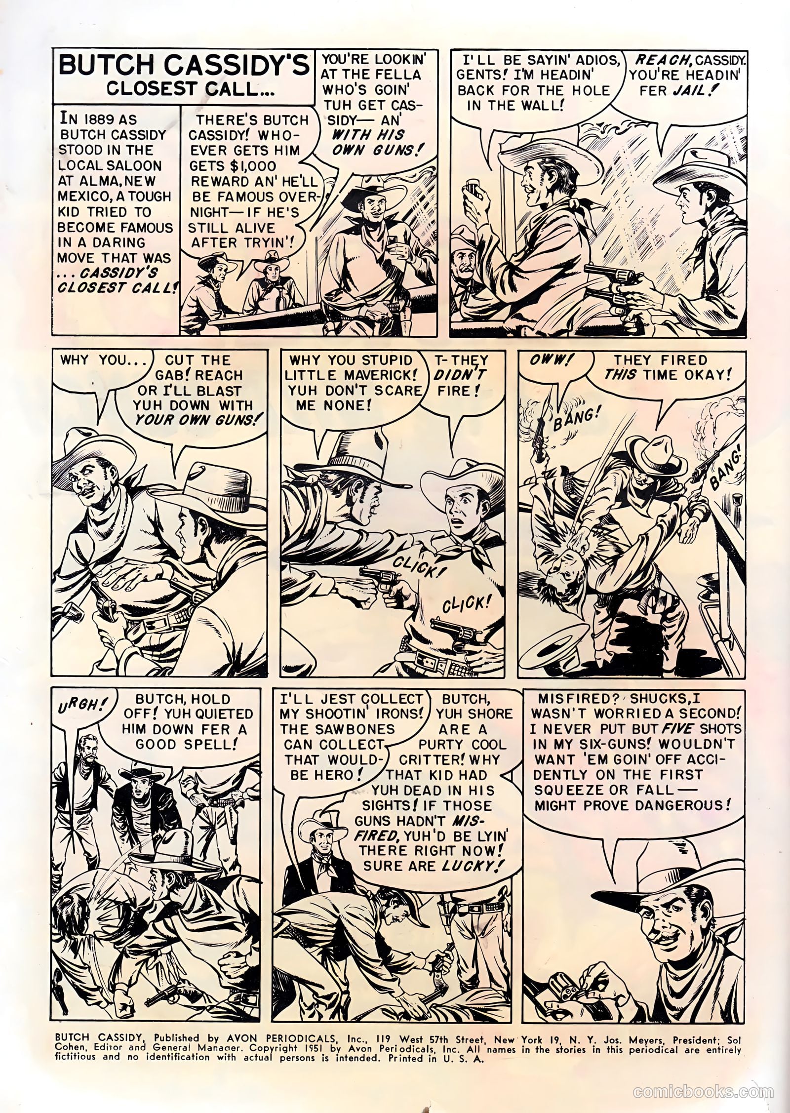 Butch Cassidy #1 (1951) — page 2 of 36
