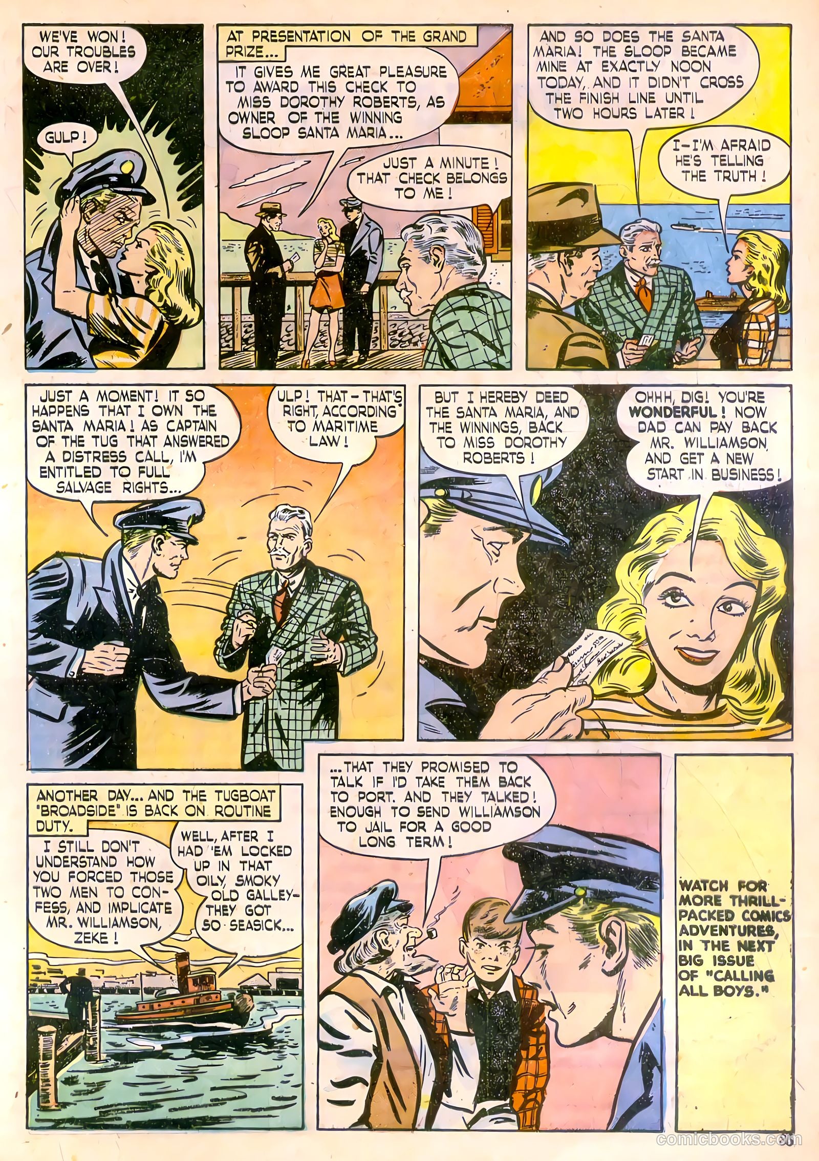 Calling All Boys #10 (1947) — page 35