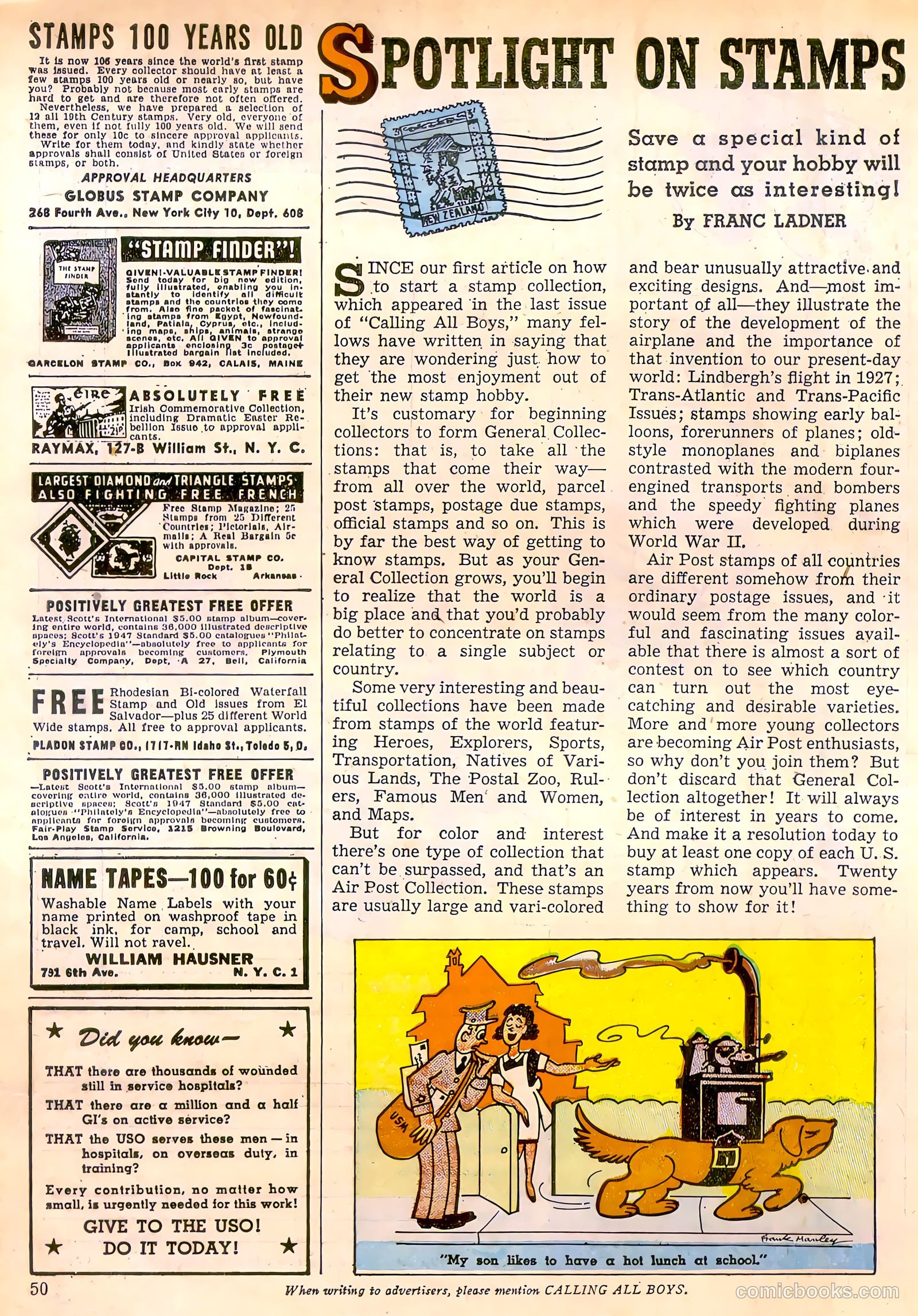 Calling All Boys #10 (1947) — page 50