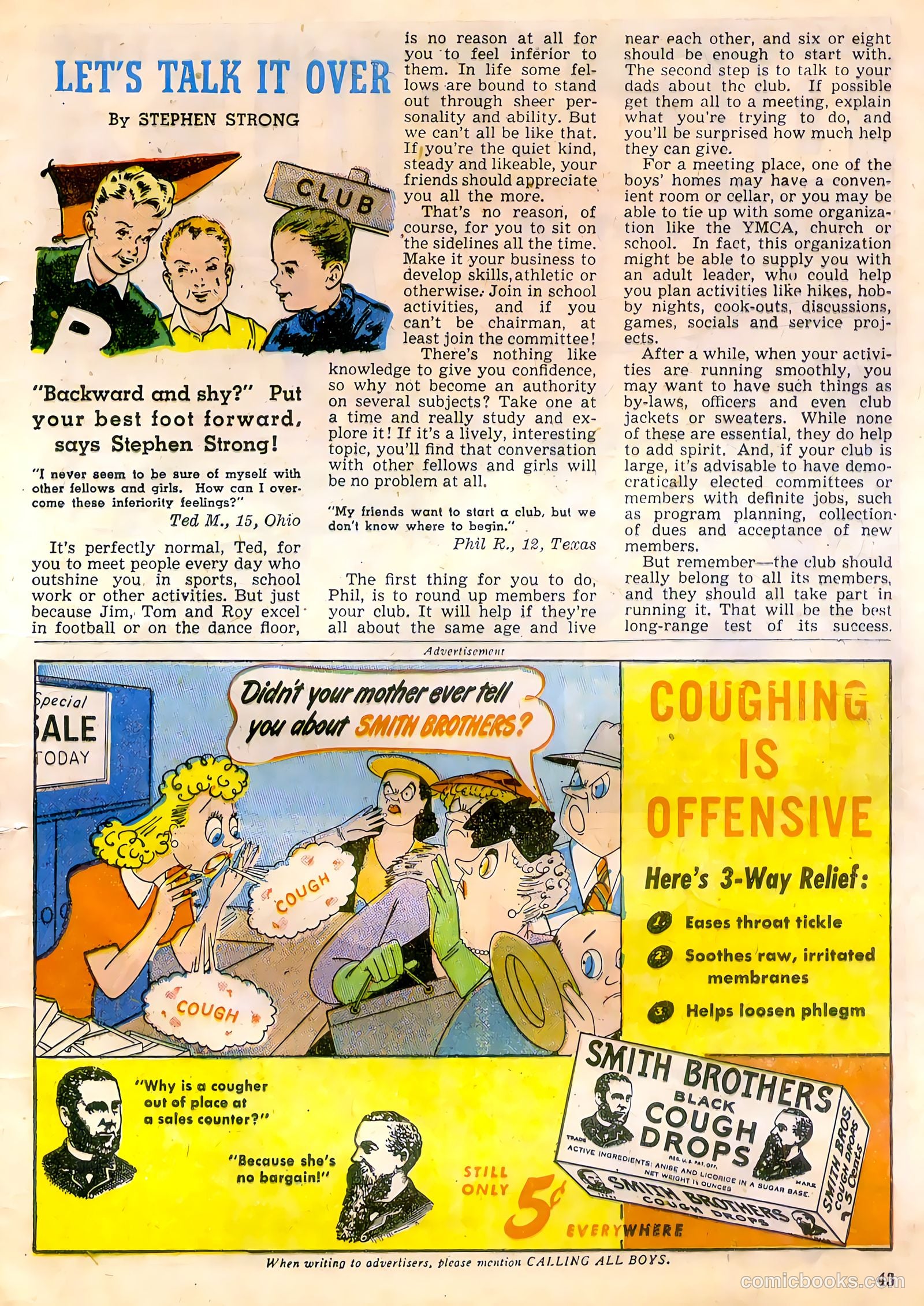 Calling All Boys #11 (1947) — page 43