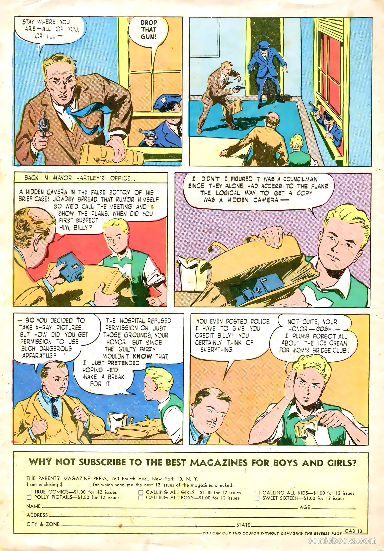 Calling All Boys #13 (1947, Parents' Magazine Press) — page 34 of 36