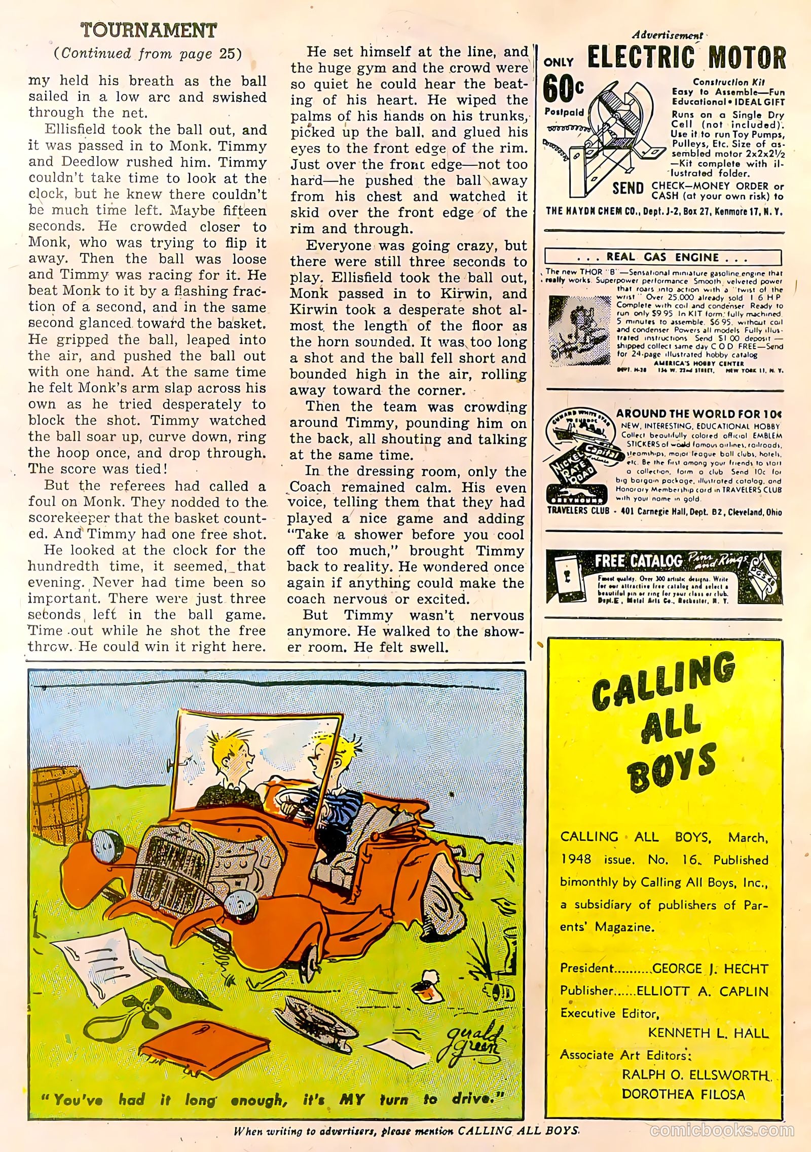 Calling All Boys #16 (1948) — page 34