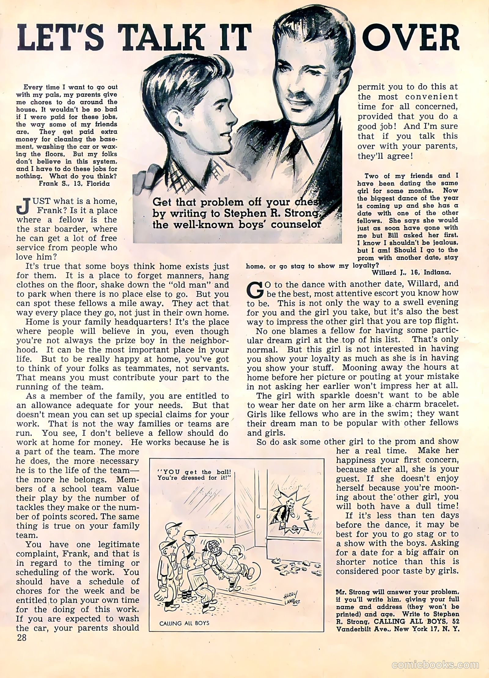 Calling All Boys #4 (1946) — page 28