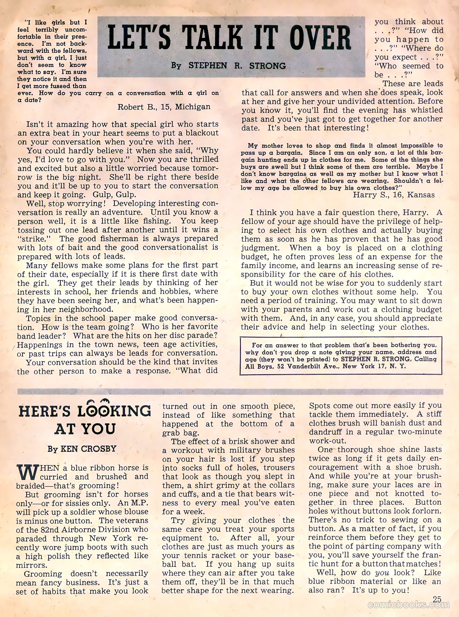 Calling All Boys #6 (1946) — page 25