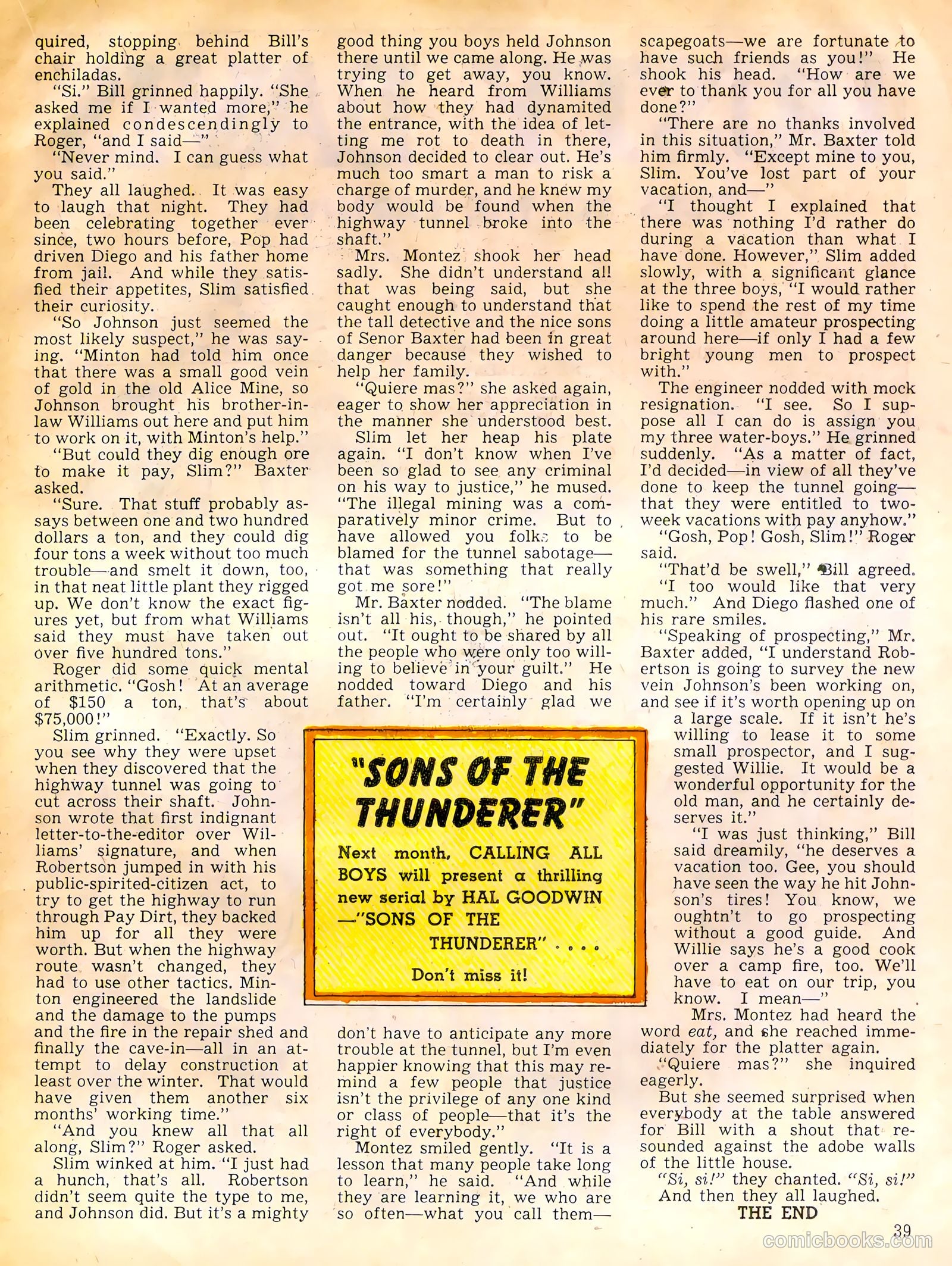 Calling All Boys #6 (1946) — page 39