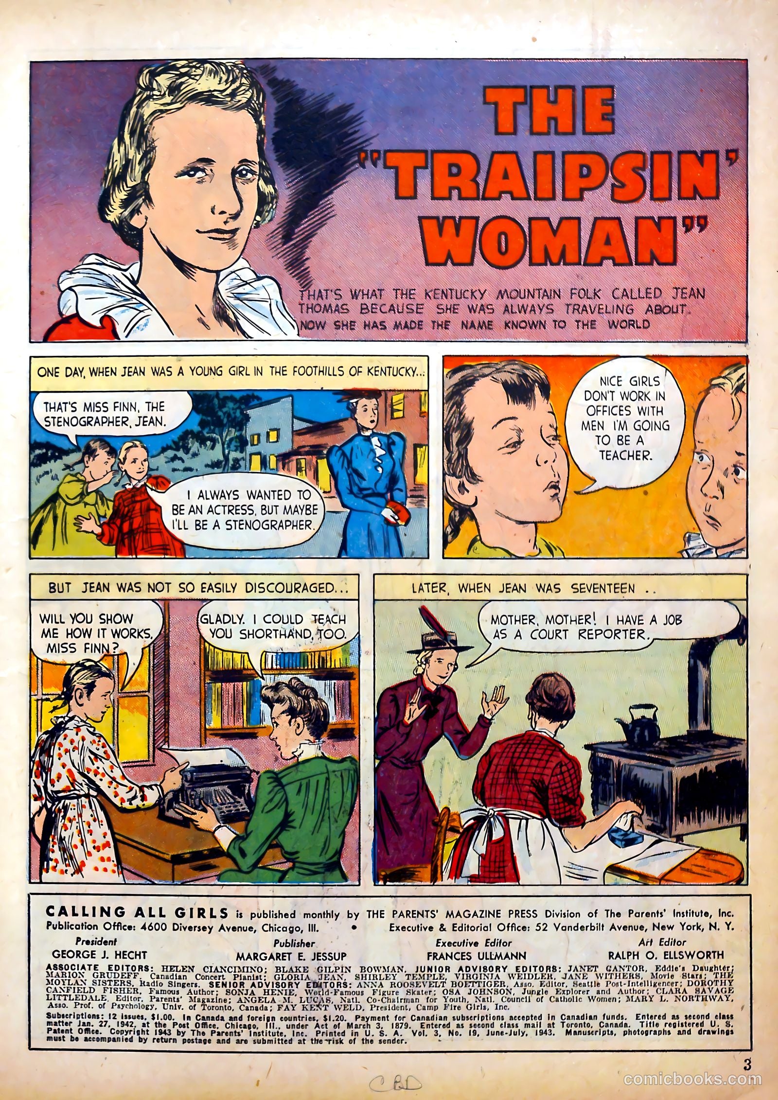Calling All Girls #19 (1956) — page 3 of 59