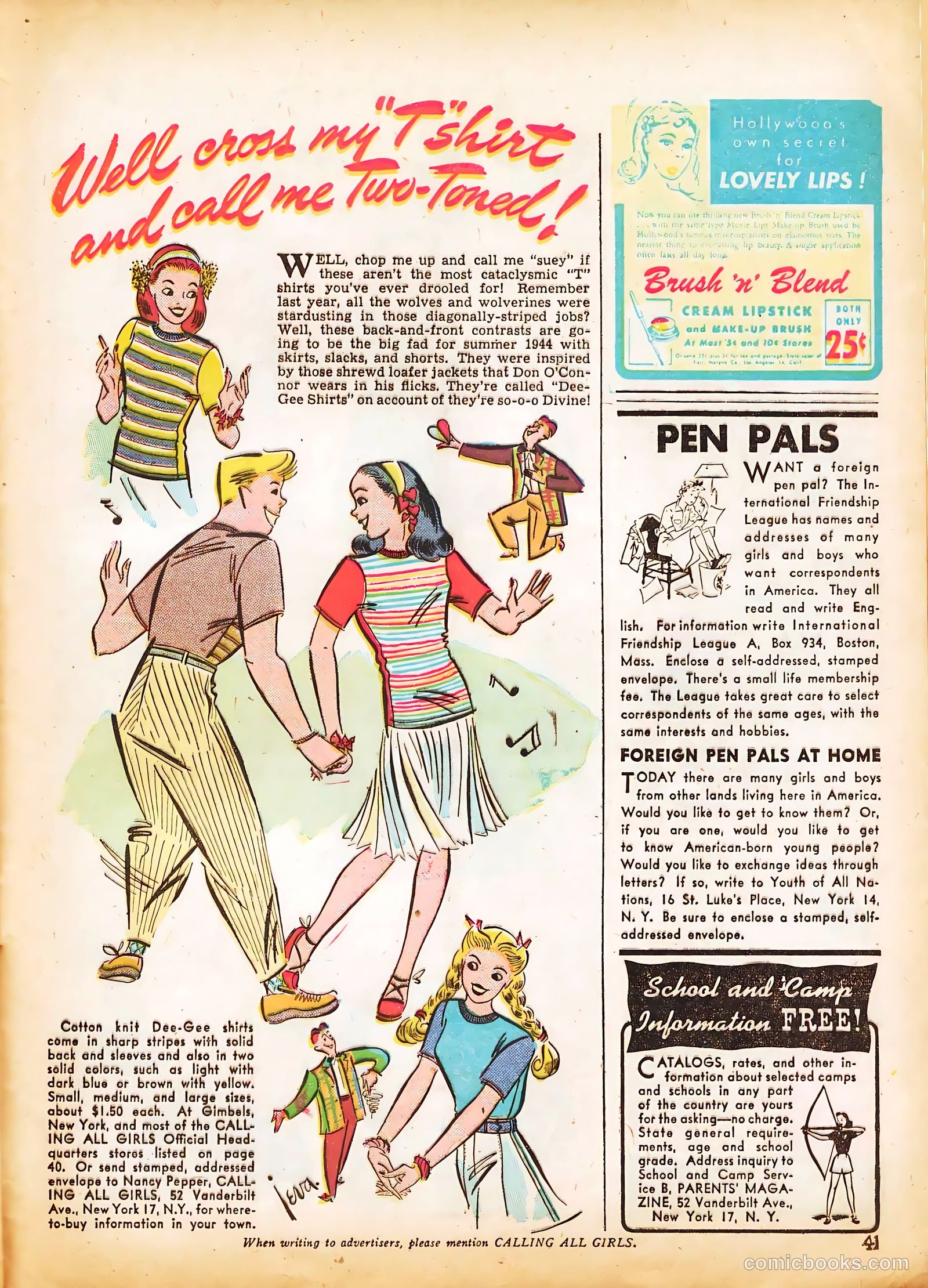 Calling All Girls #31 (1944) — page 41