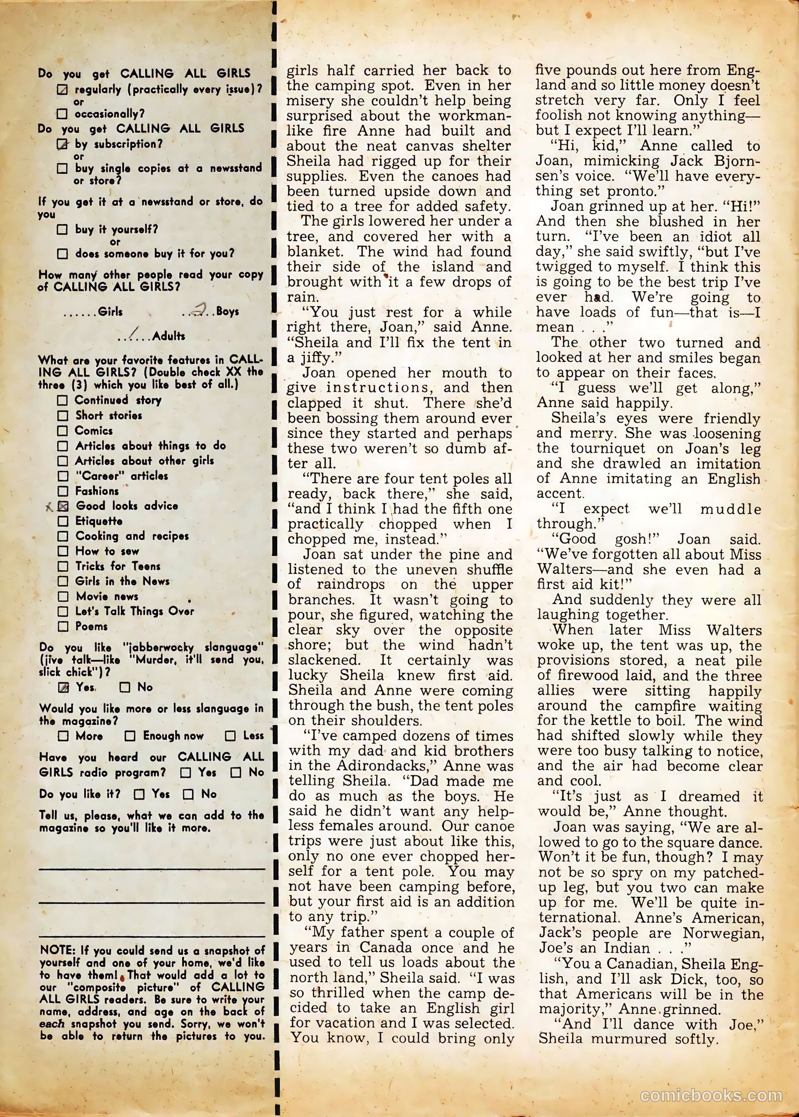 Calling All Girls #31 (1944) — page 58