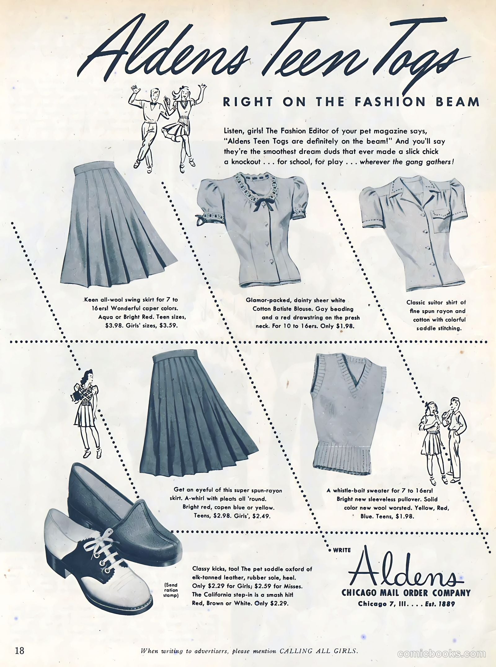 Calling All Girls #37 (1945, Parents' Magazine Press) — page 18 of 74