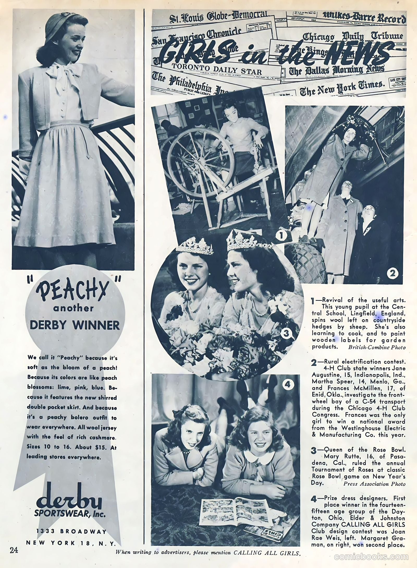 Calling All Girls #37 (1945, Parents' Magazine Press) — page 24 of 74