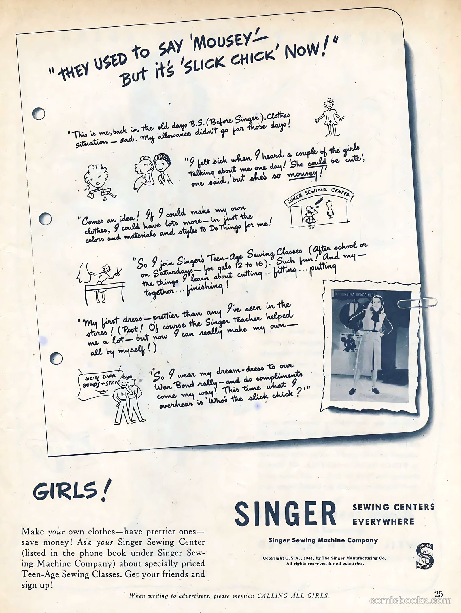 Calling All Girls #37 (1945, Parents' Magazine Press) — page 25 of 74