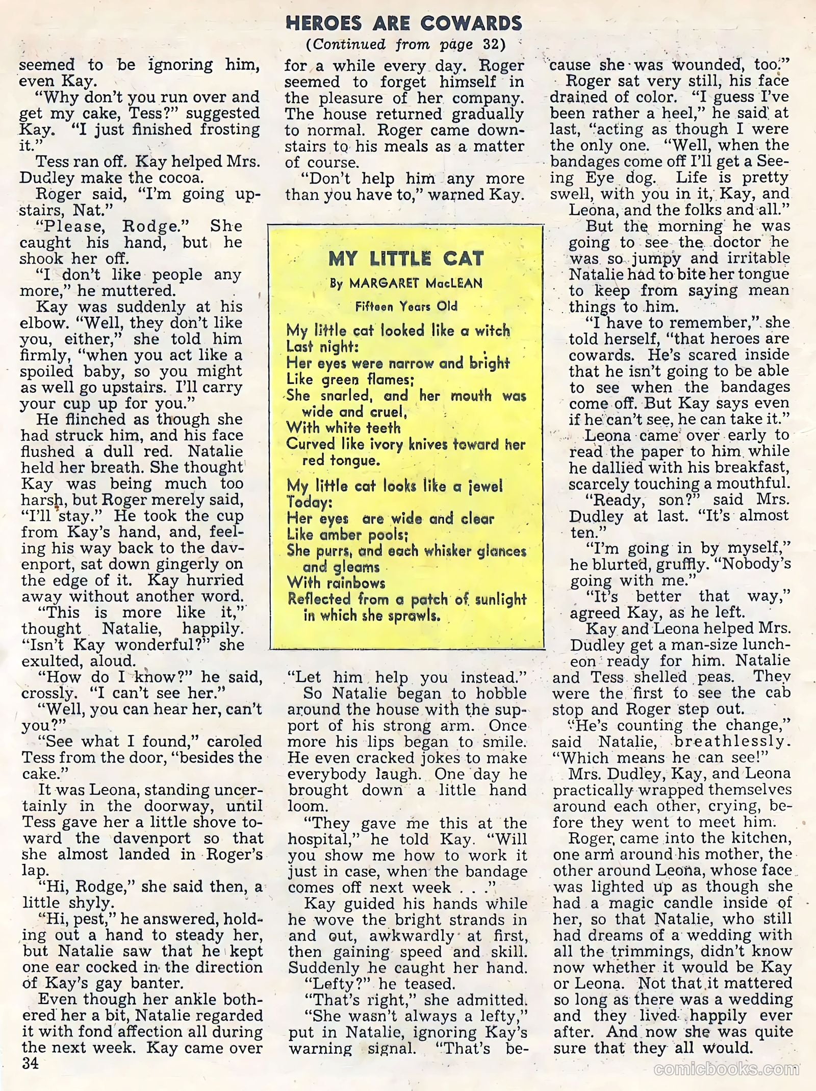 Calling All Girls #37 (1945, Parents' Magazine Press) — page 34 of 74